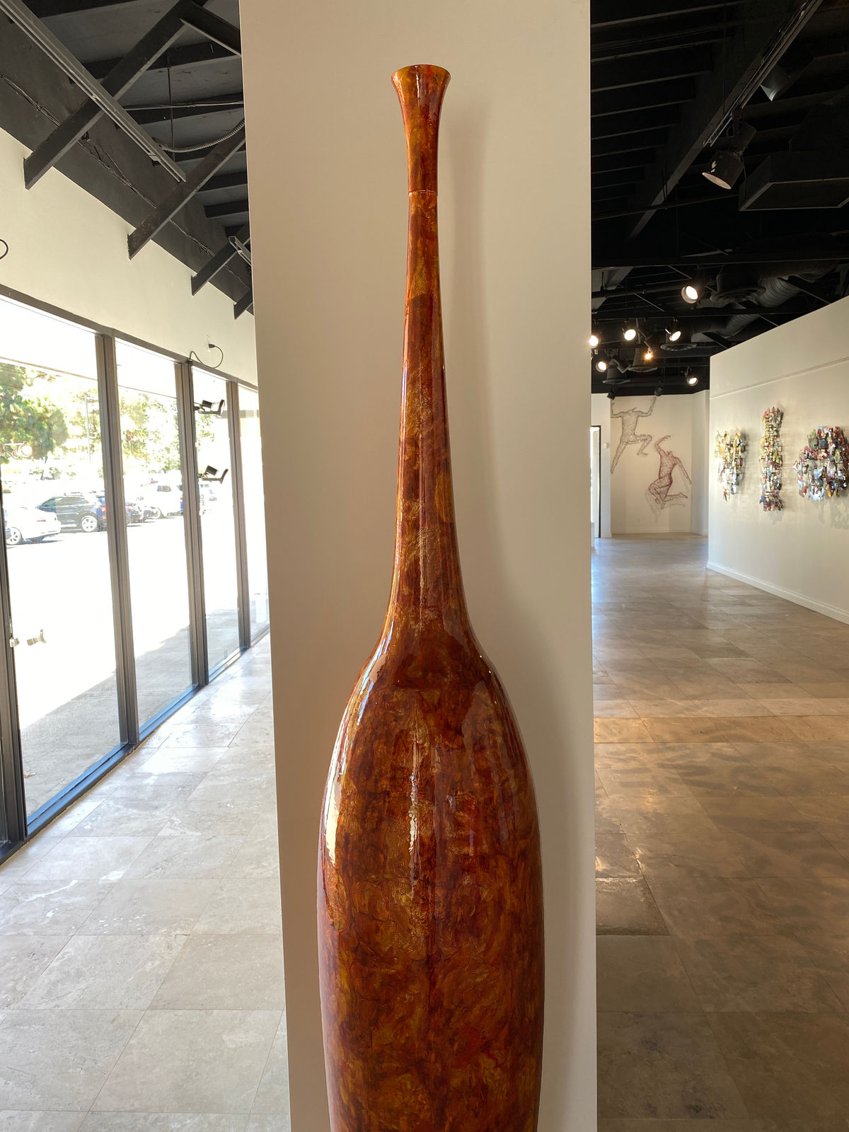 Tommy Zen, Flute Contemporaine Estrusque, Orange, 2016