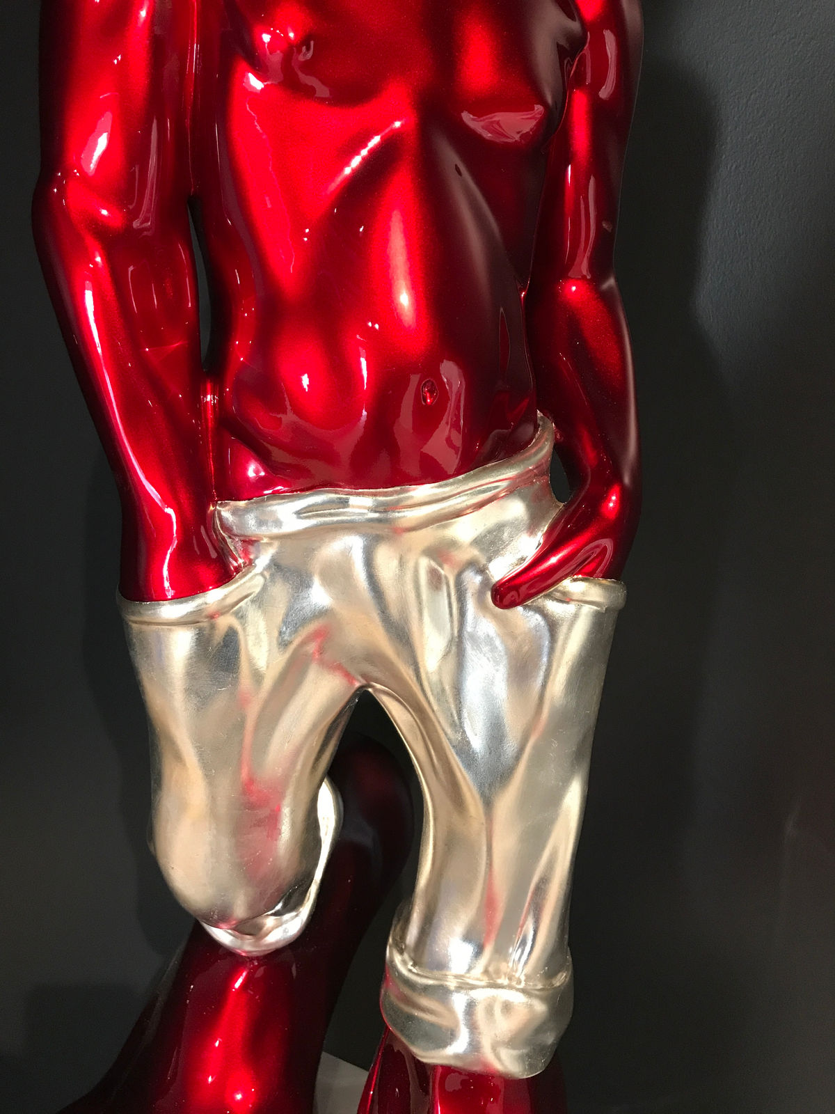 Idan Zareski, Le Siffleur 85cm Red/Silver, 2021