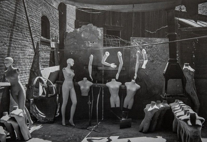 Ansel Adams, Mannequins, Columbia Movie Lot, Hollywood, CA, 1940
