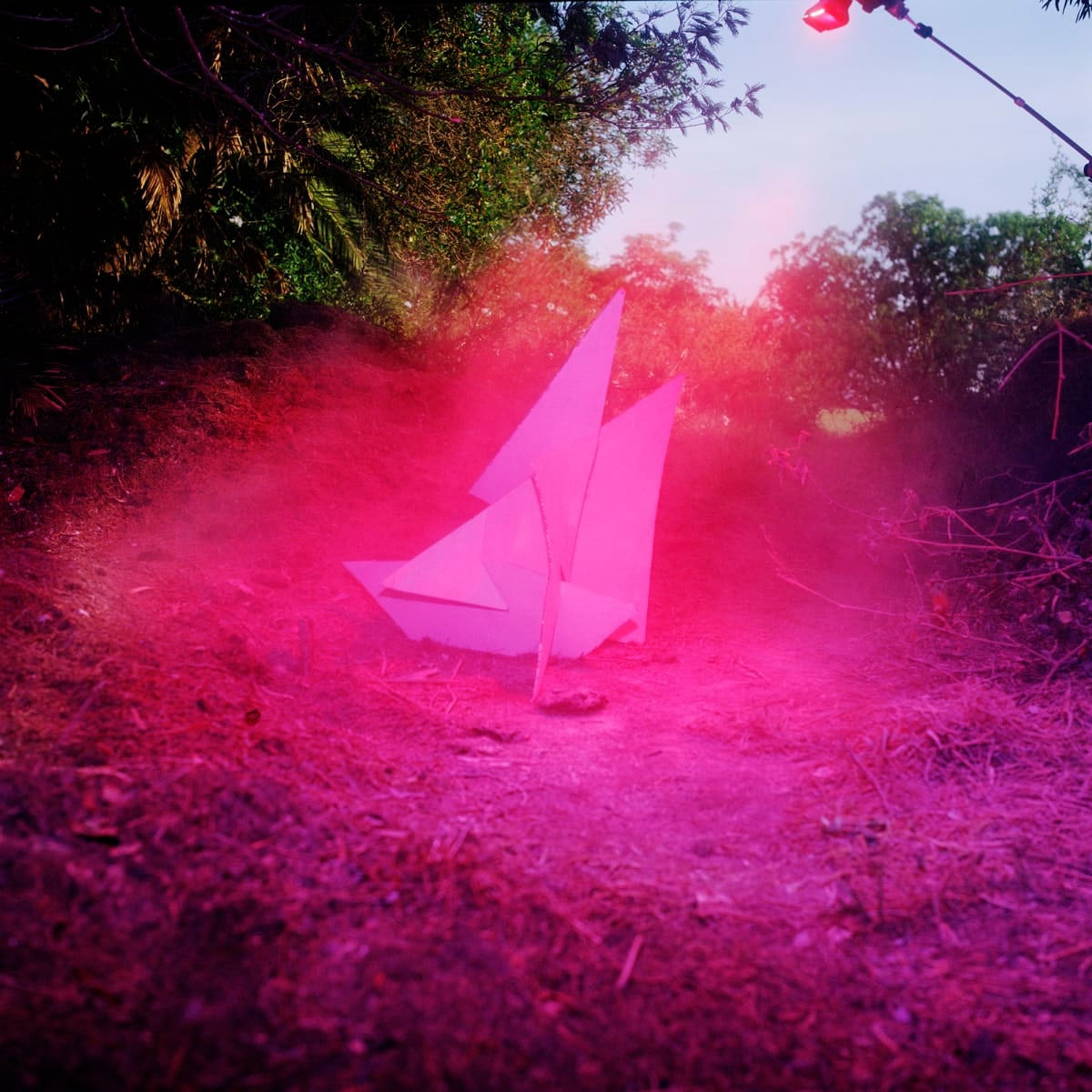 John Divola, (84SC4) Magenta Sculpture 7 Smoke off Sunset, 1983-86