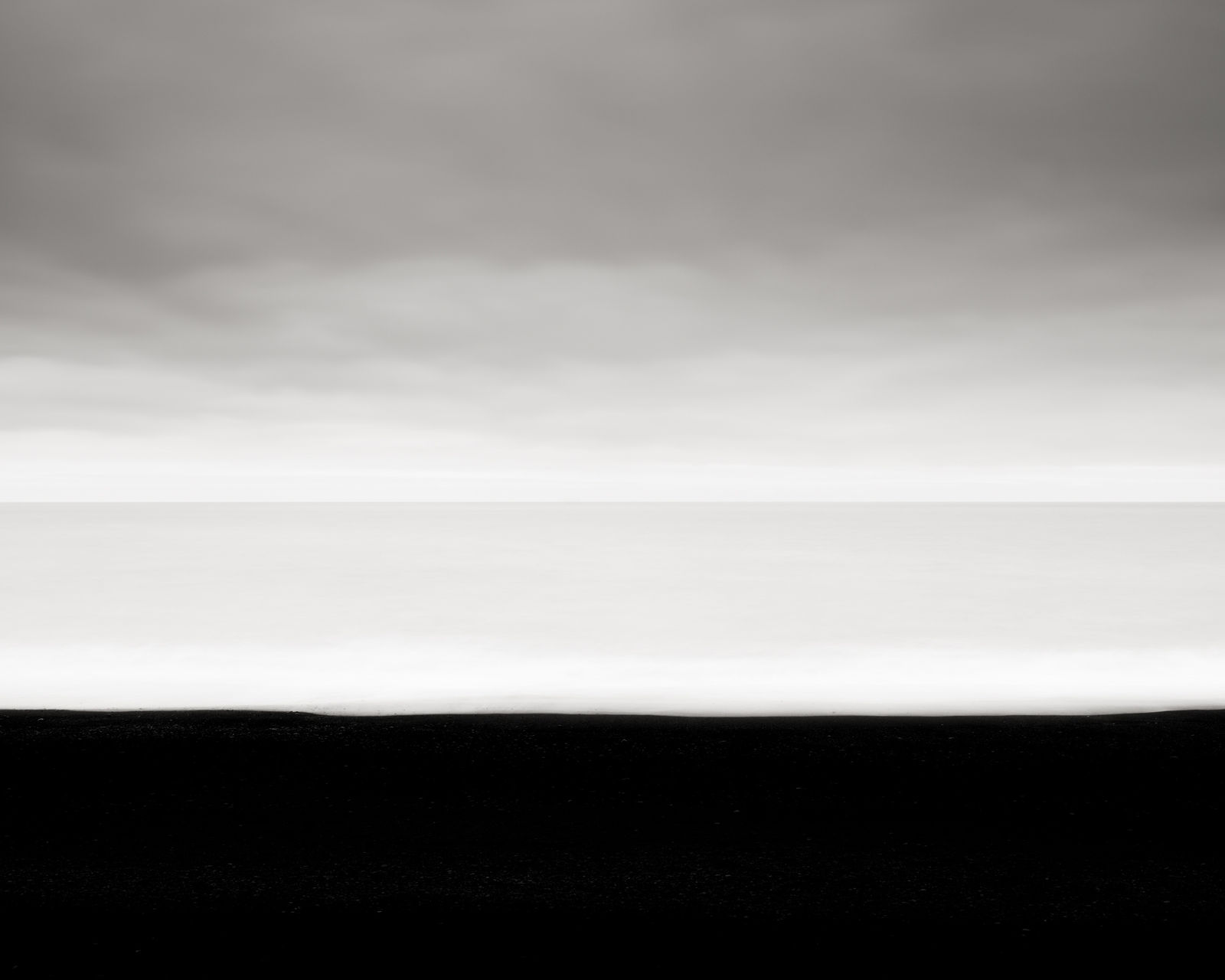 Jeffrey Conley, Midnight Sun and Black Sands Beach, Iceland, 2017