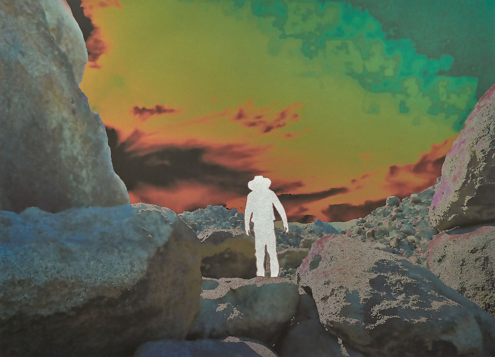 John Brinton Hogan, Hiker Amidst Boulders, Joshua Tree NP, October 2022, 2023