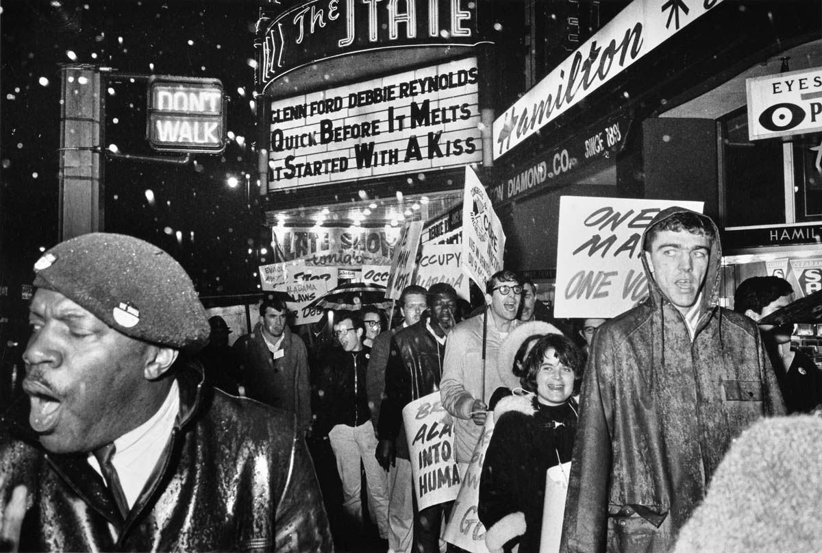 Charles Brittin, CORE Demonstration (protesting against violence against civil rights protestors in Alabama), Los Angeles, 1964