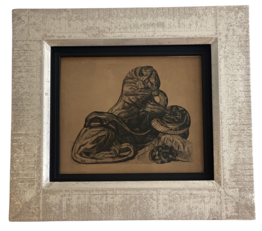 Paul Jouve, The Panther and The Snake, 1930