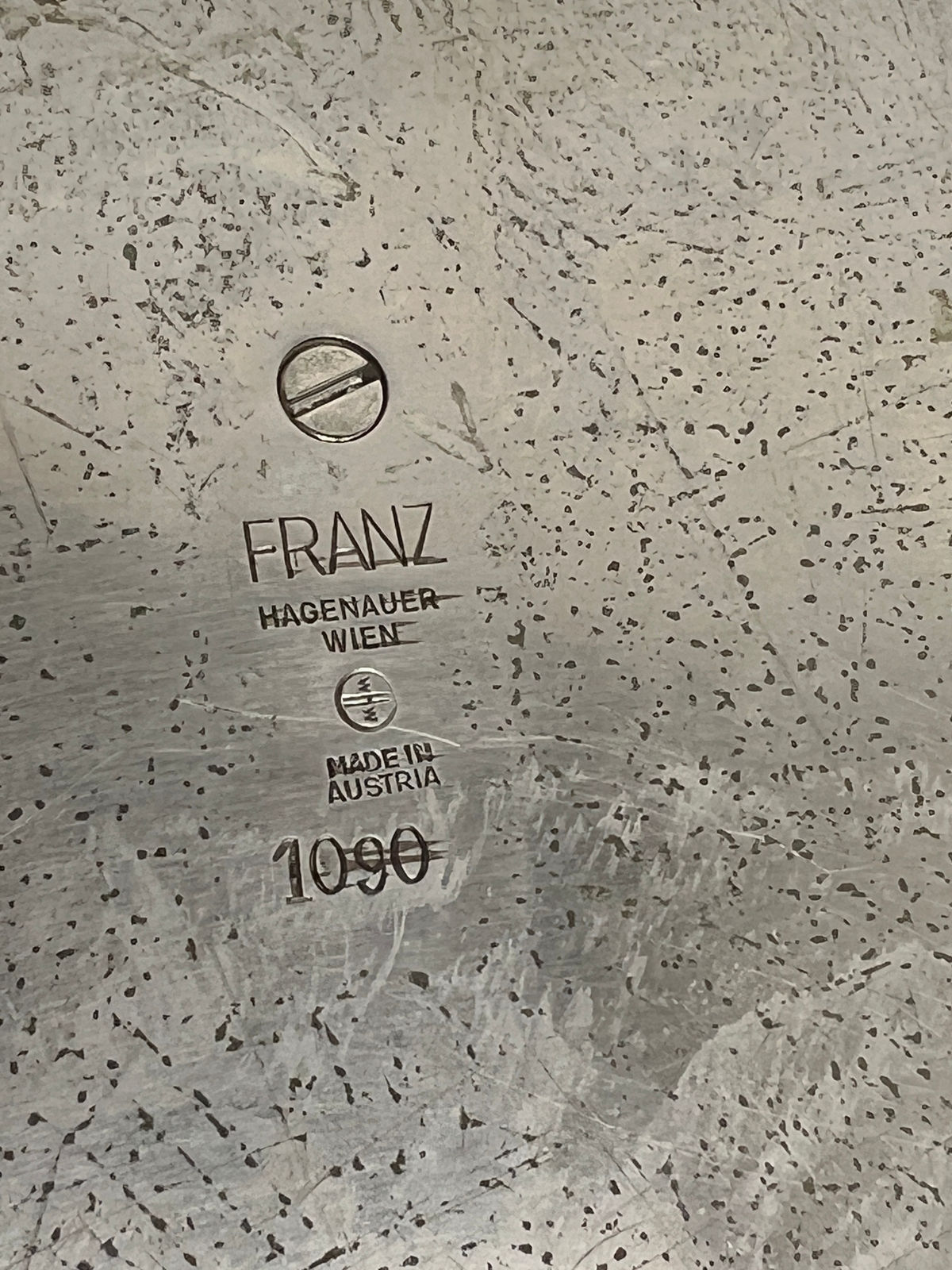 Hagenauer, Franz, Nickel Plated Tabletop Mirror, 1950