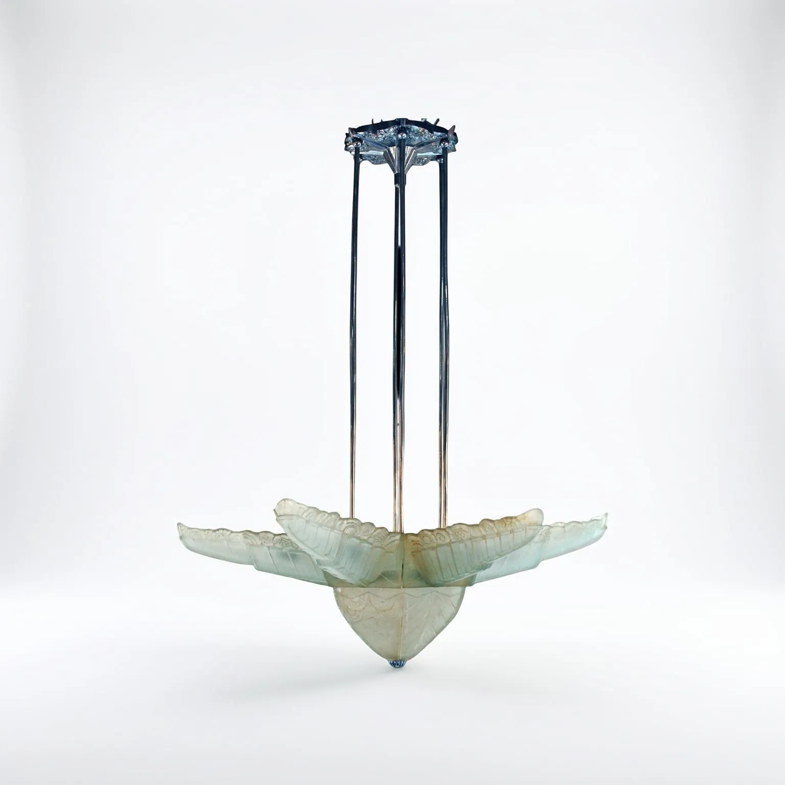 Ernest-Marius Sabino, Art Deco Chandelier, 1935