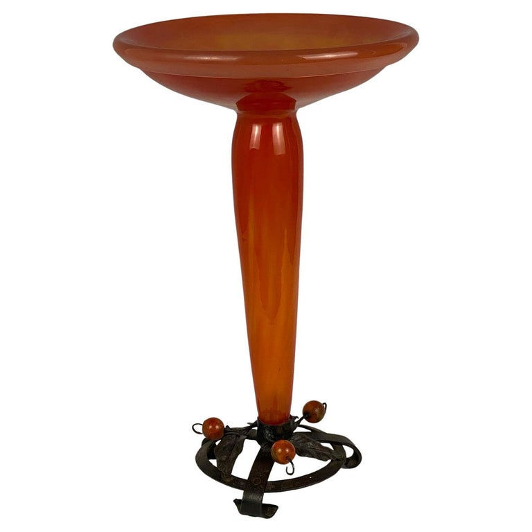 Charles Schneider, Glass Tazza, 1926