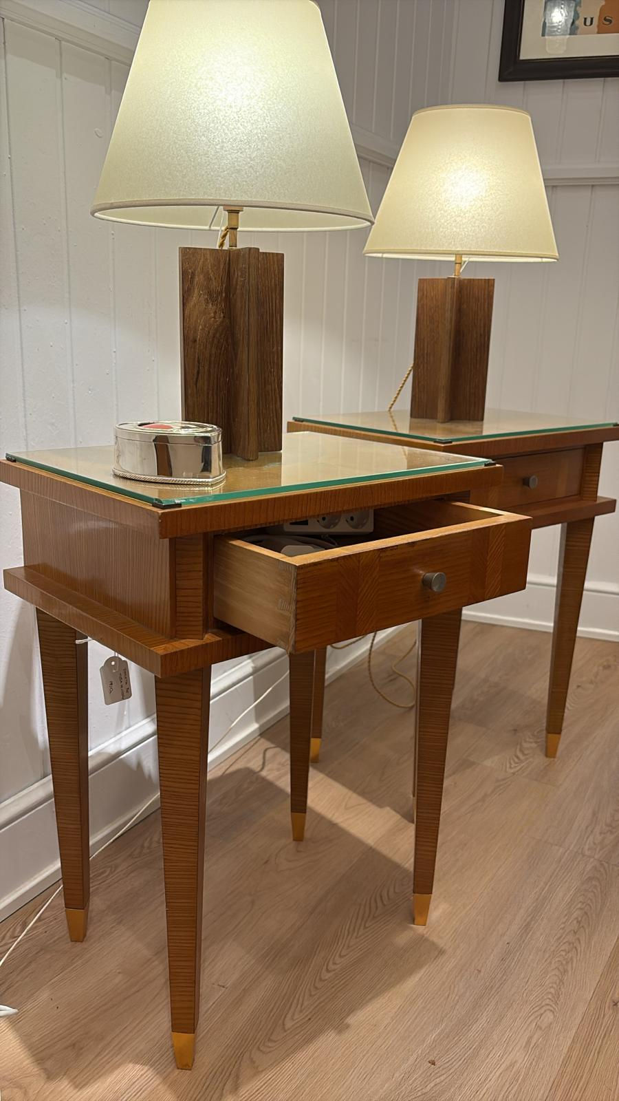 TRAVAIL ART DÉCO, Pair of night stand, 1950