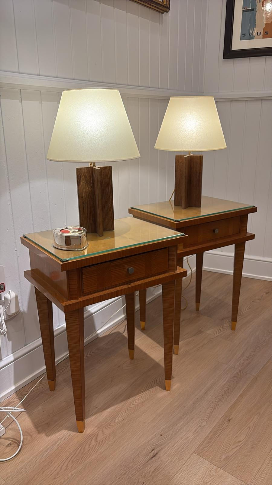 TRAVAIL ART DÉCO, Pair of night stand, 1950