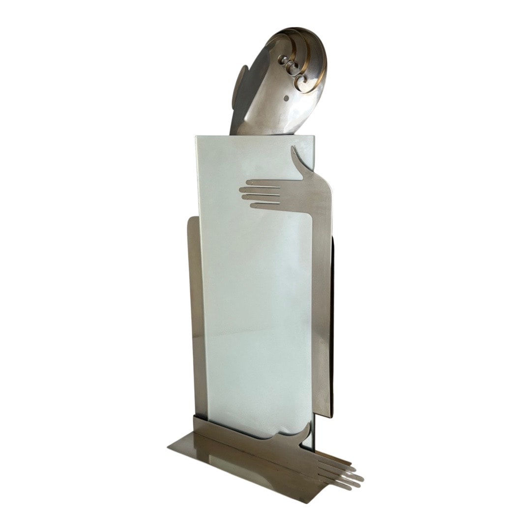 Hagenauer, Franz, Nickel Plated Tabletop Mirror, 1950