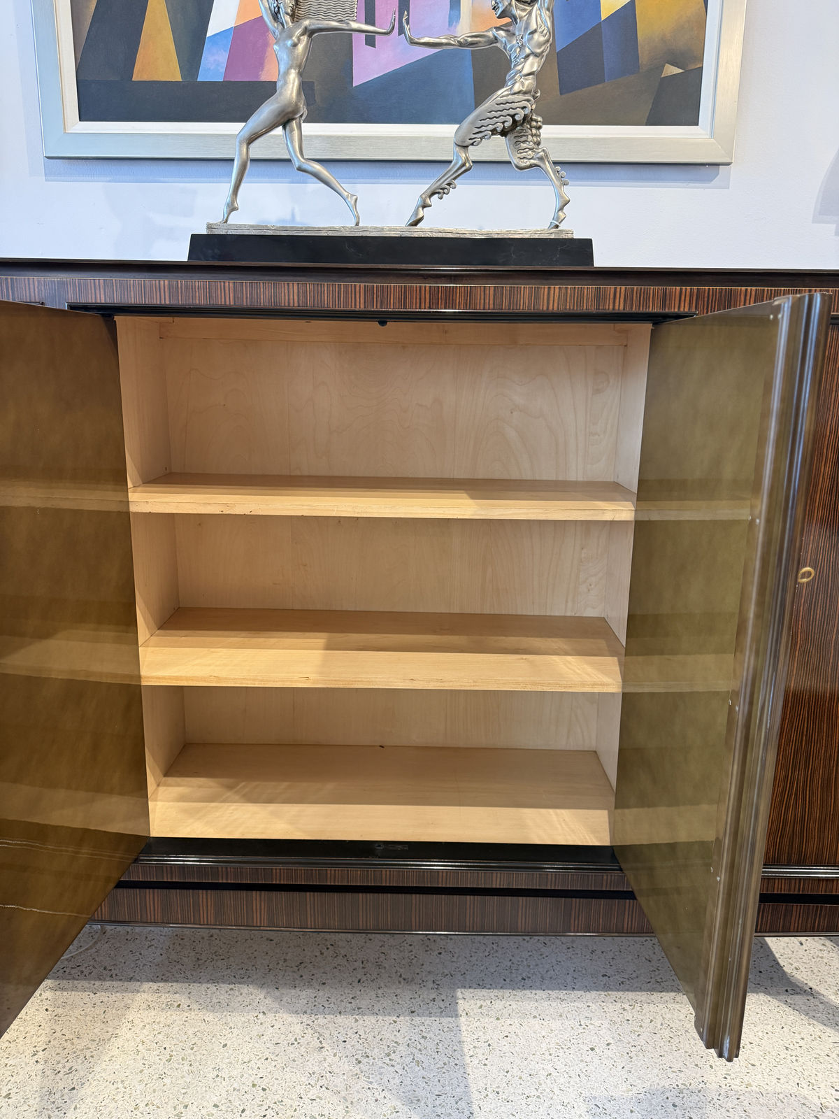 Dominique Paris, Art Deco Macassar Cabinet, 1940