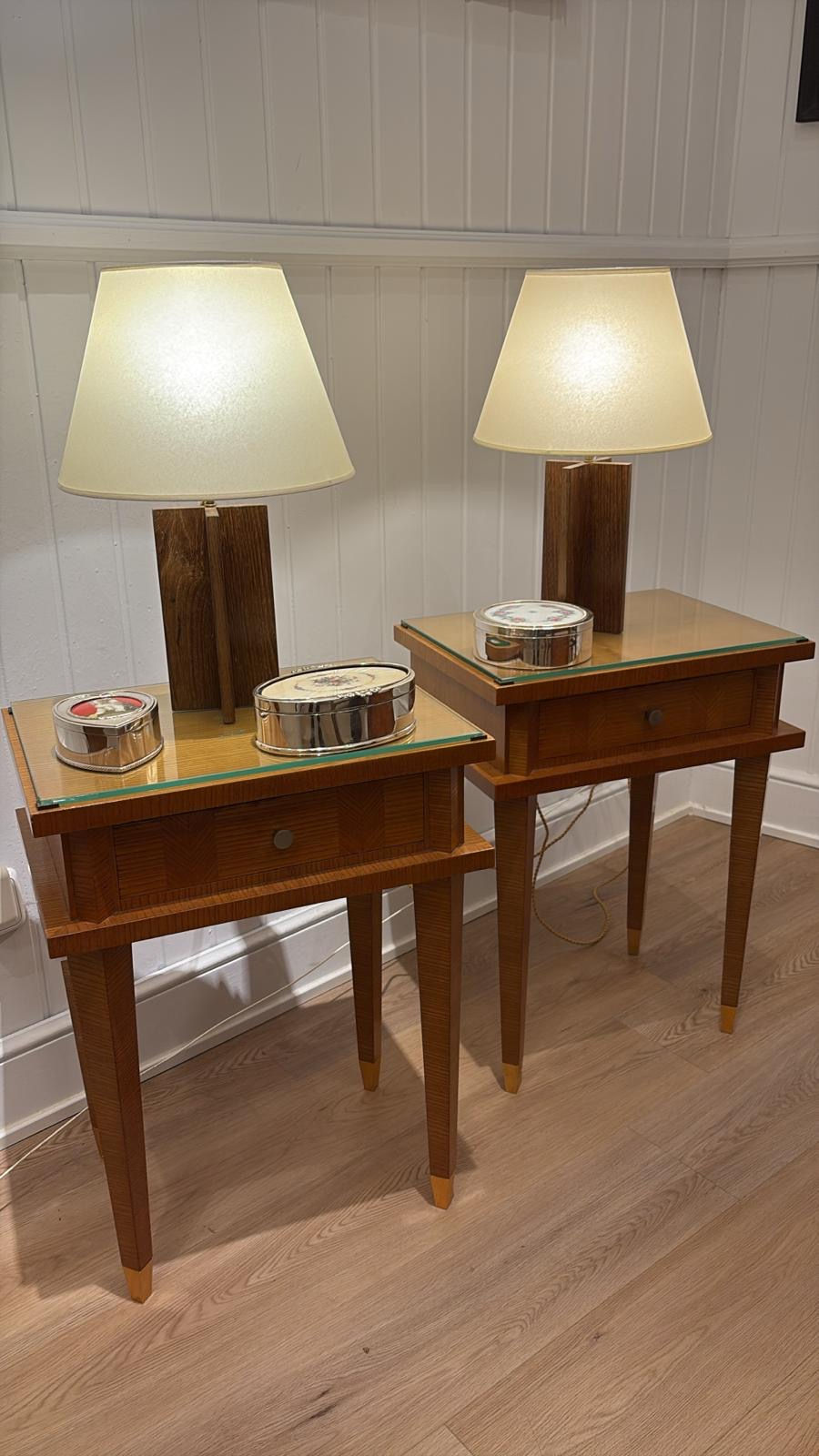 TRAVAIL ART DÉCO, Pair of night stand, 1950