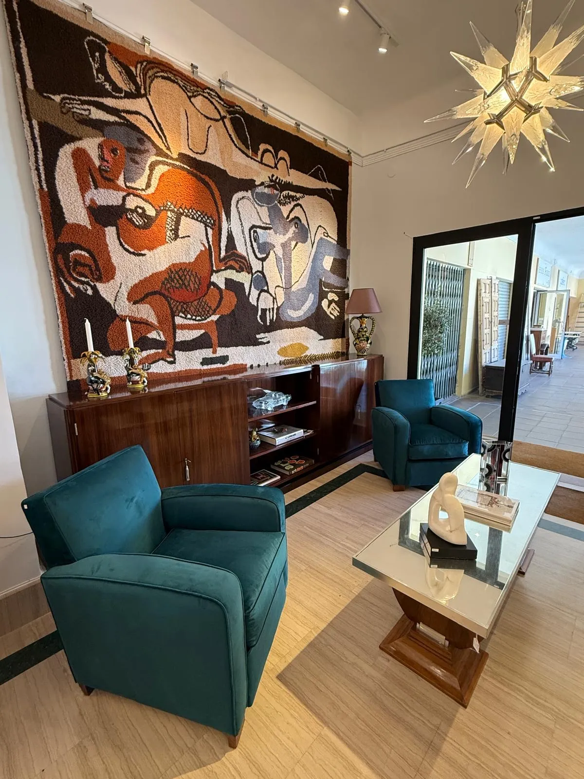 TRAVAIL ART DÉCO, Pair of Art Deco Armchairs in the style of Jacques Adnet, 1935