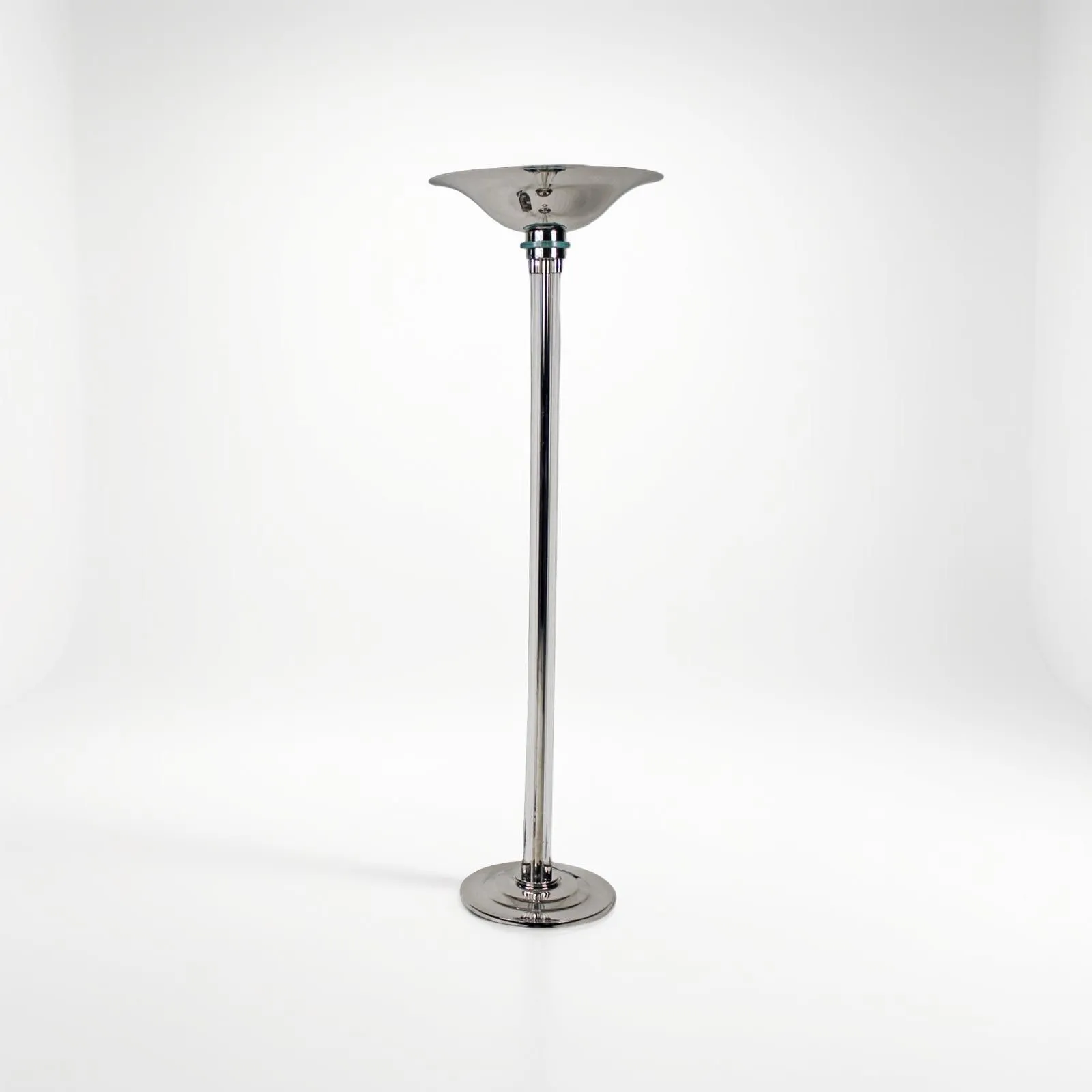 TRAVAIL ART DÉCO, Glass Floor Lamp, circa 1950