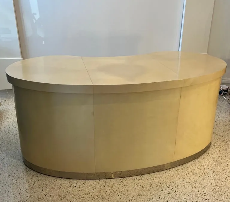 Jacques Adnet, Art Deco Desk and Chair, 1930