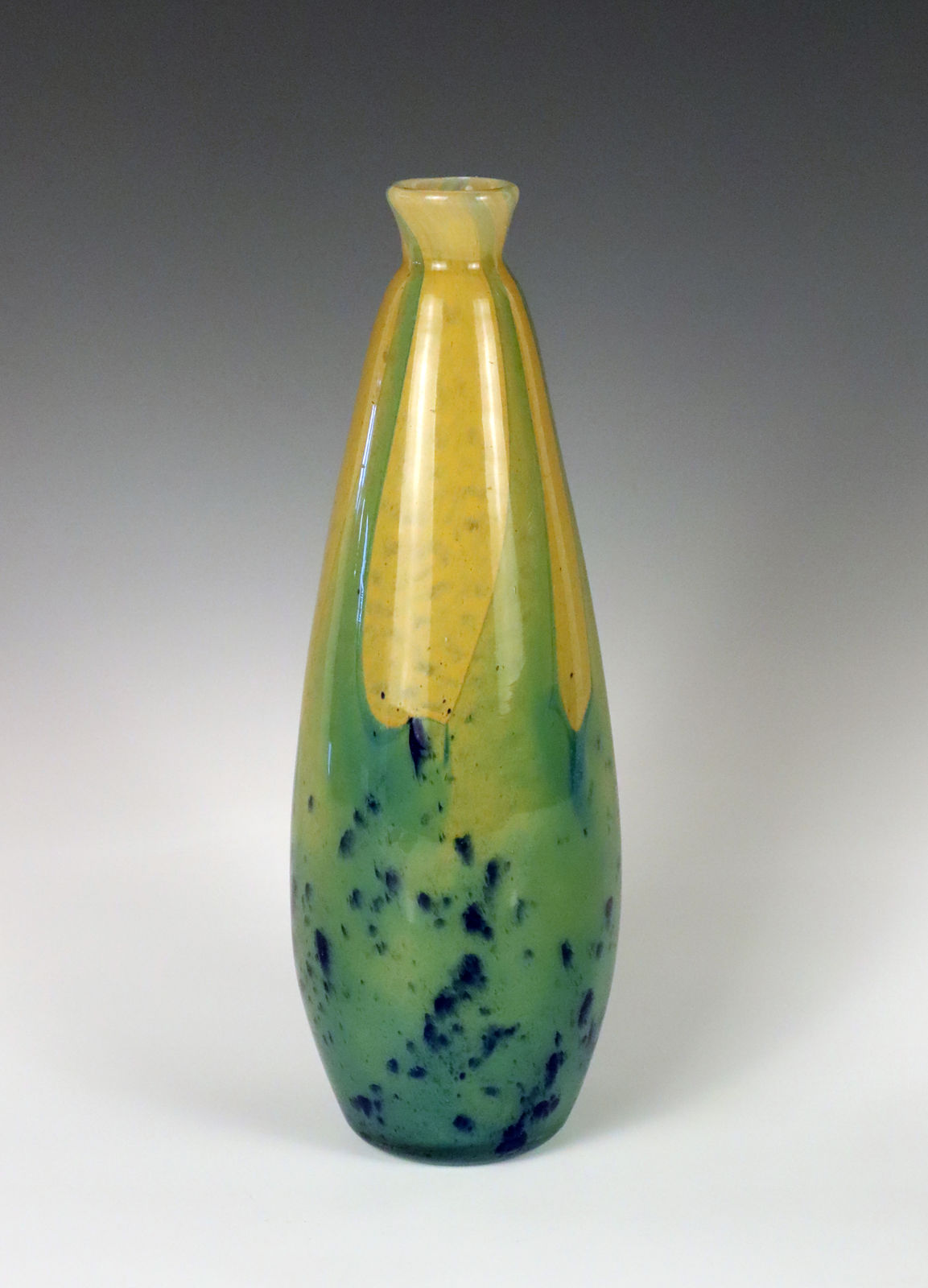 Charles Schneider, Art Deco Glass Vase, 1930
