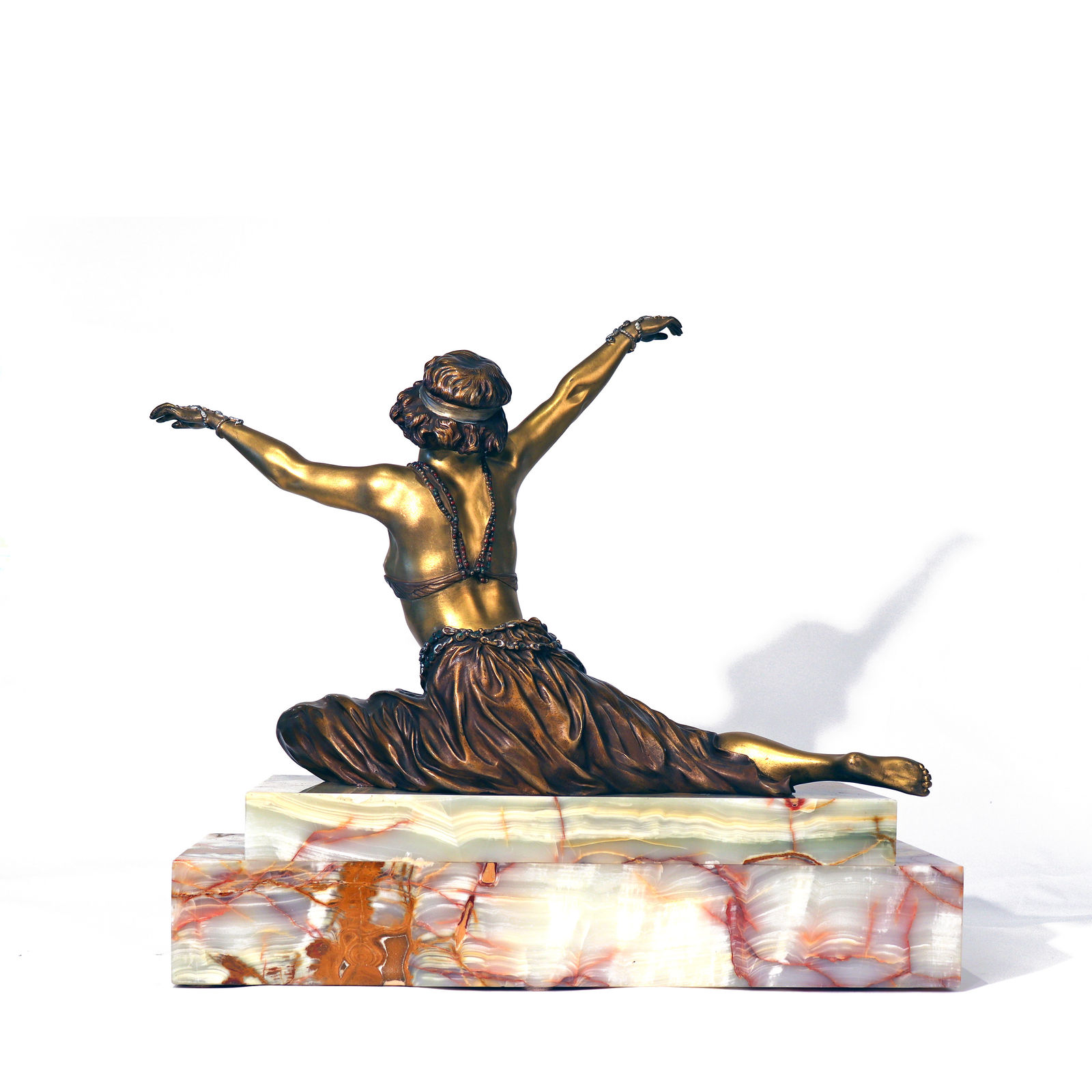 Claire Colinet, Dancer of Thebas Bronze Sculpture, 1925