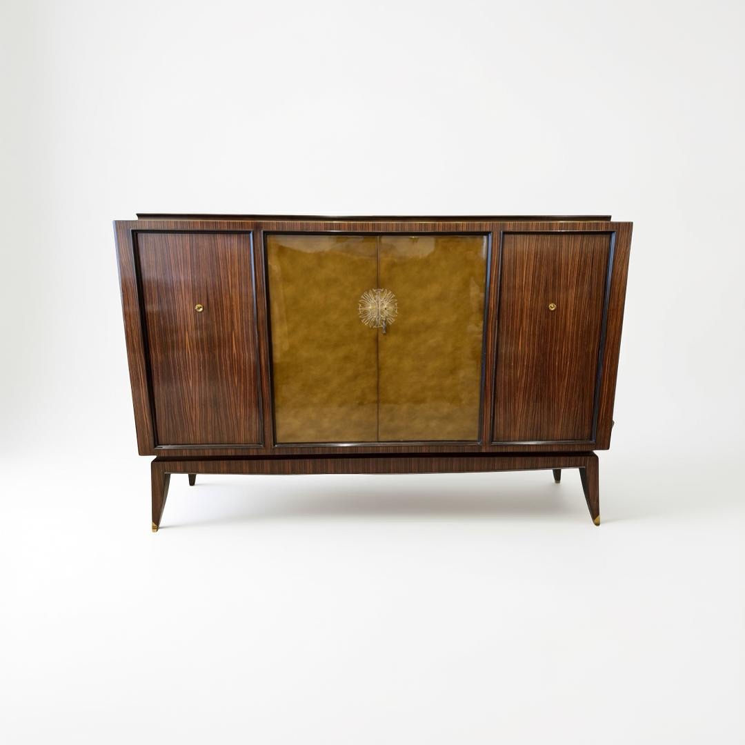 Dominique Paris, Art Deco Macassar Cabinet, 1940