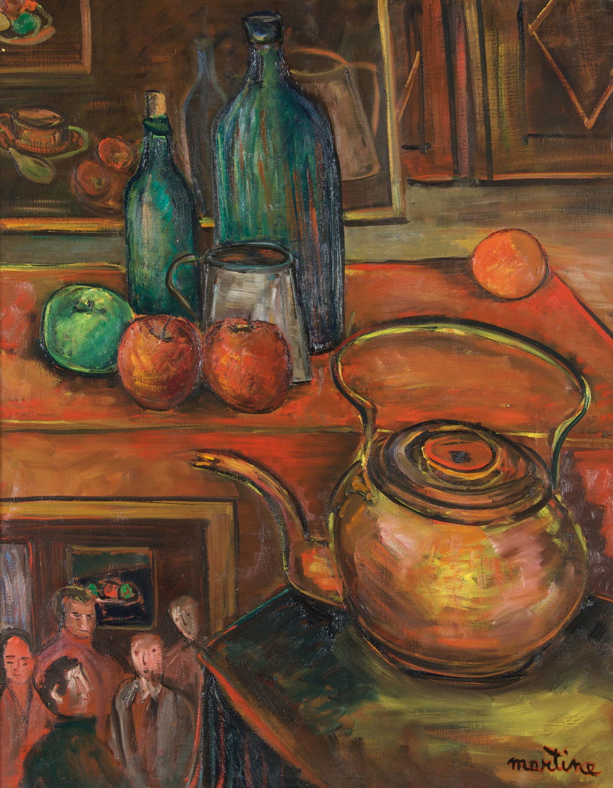 Martine Martine, La Bouilloire au premier plan, 1983