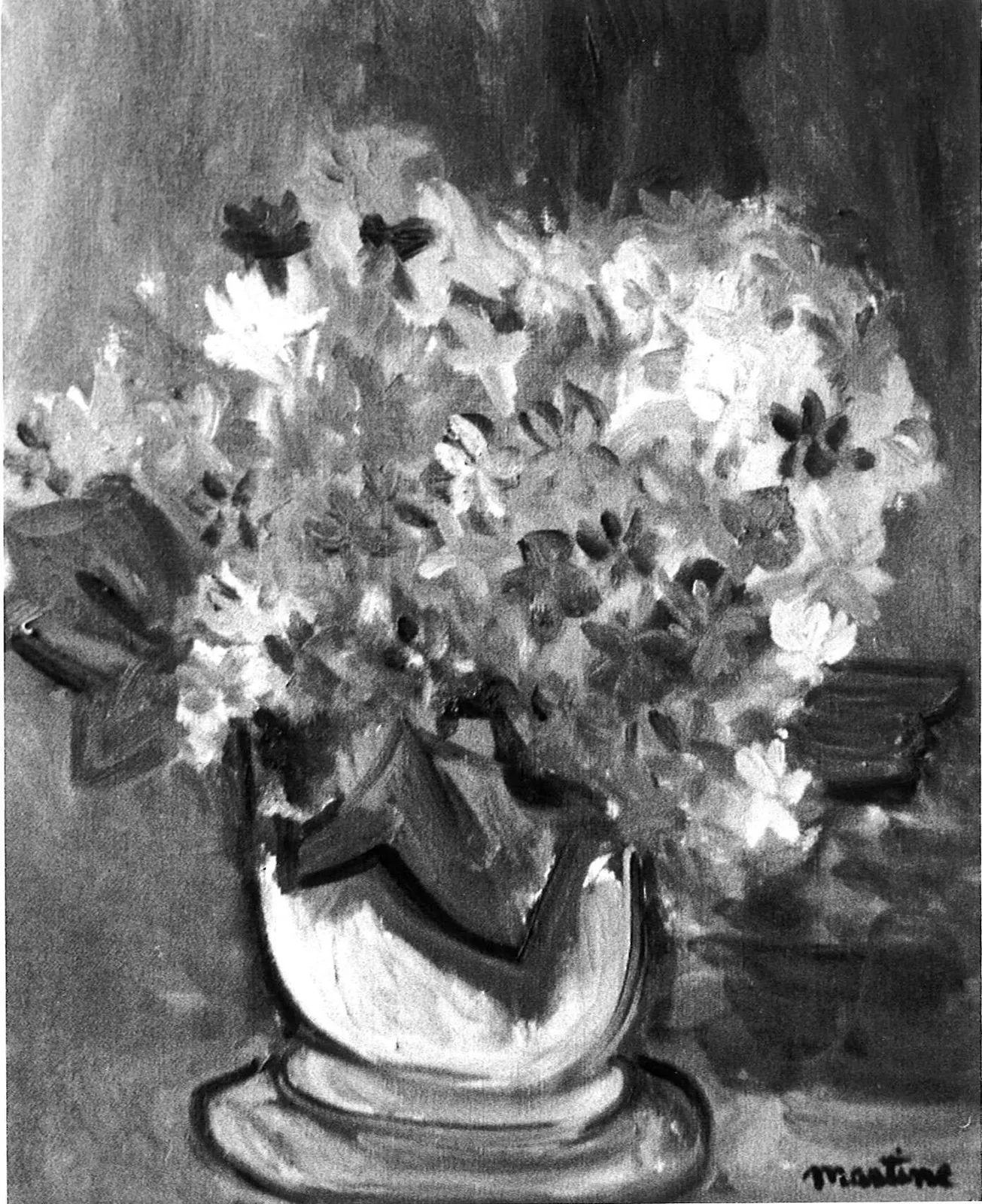 Martine Martine, Bouquet au pot blanc, 1969