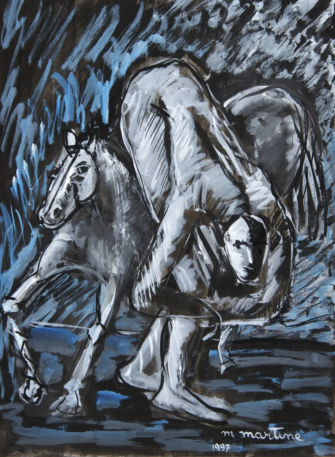 Martine Martine, Le Félin et le Cheval, 1997