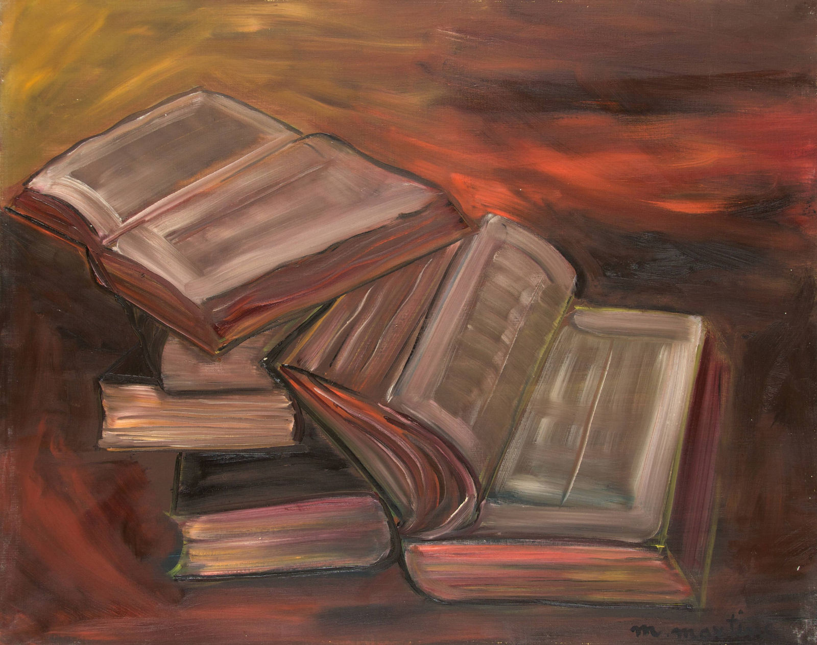 Martine Martine, Deux Livres ouverts, 1977