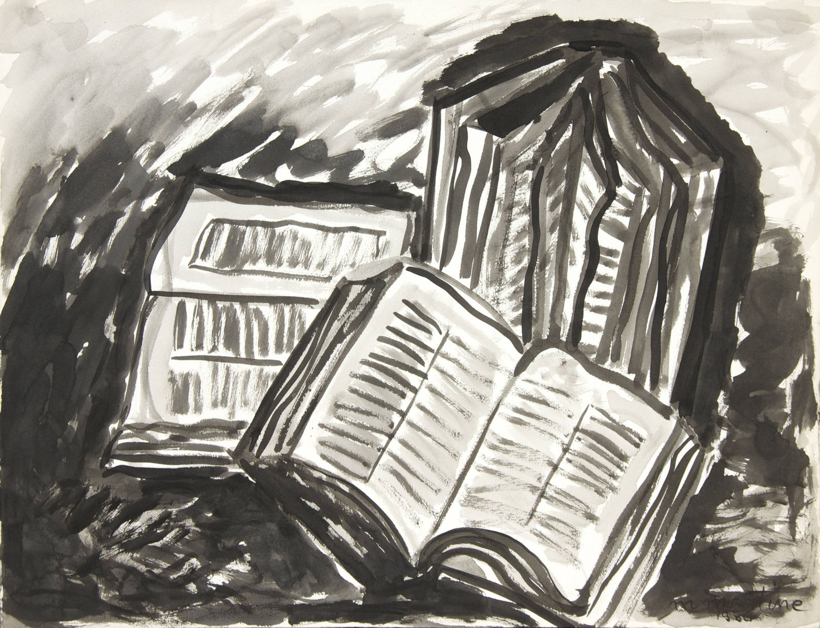 Martine Martine, Les Livres ouverts II, 1980