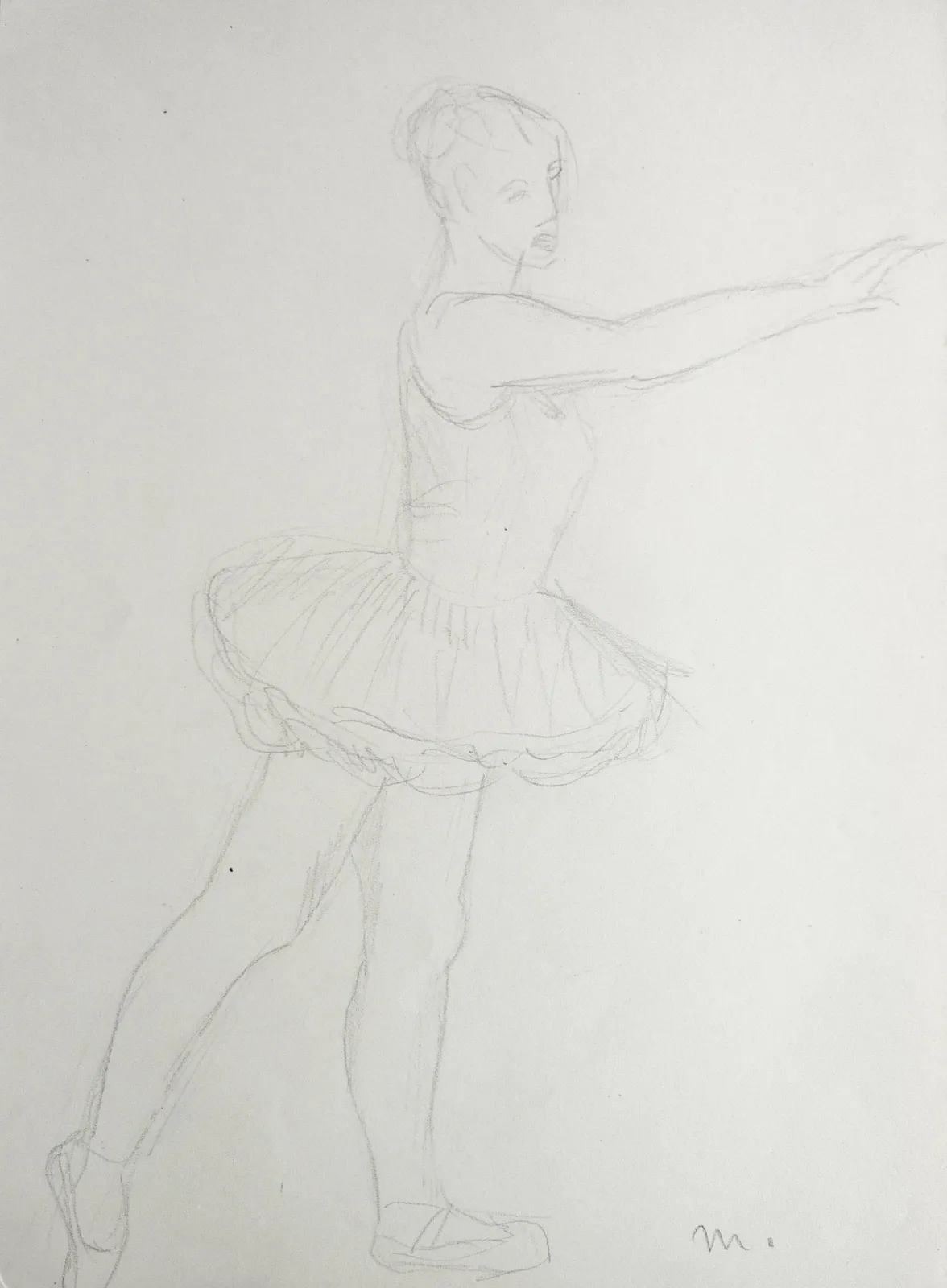 Martine Martine, Danseuse au tutu III, 1950 ca