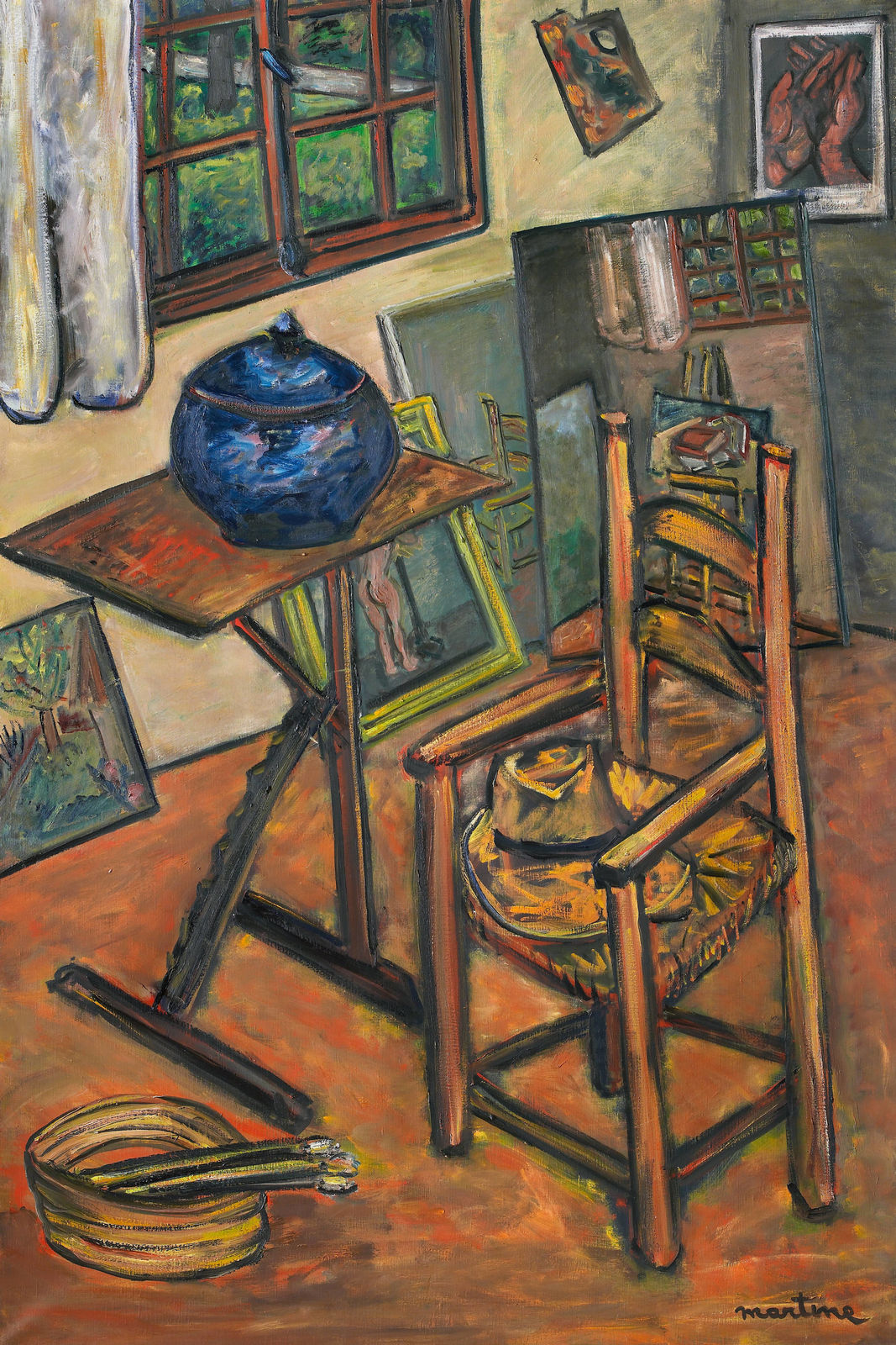 Martine Martine, Atelier au chapeau de paille, 1977