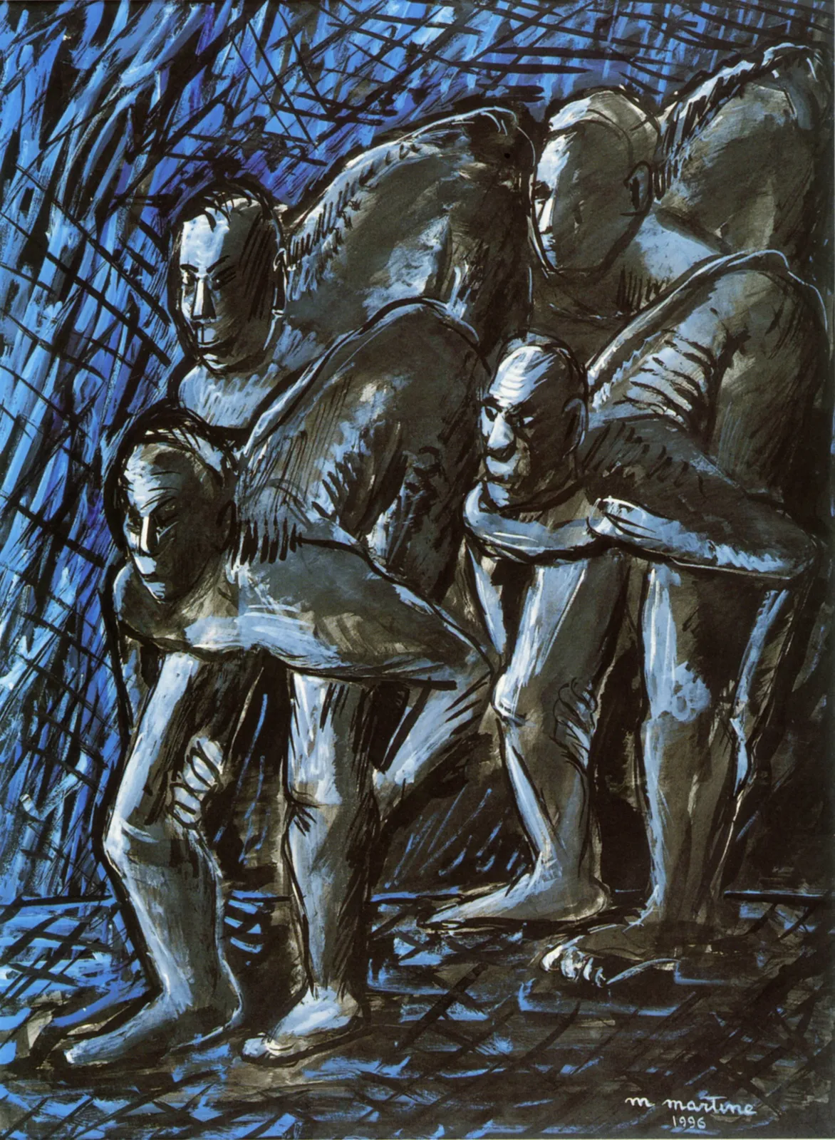 Martine Martine, Les Métamorphoses fond bleu, 1996