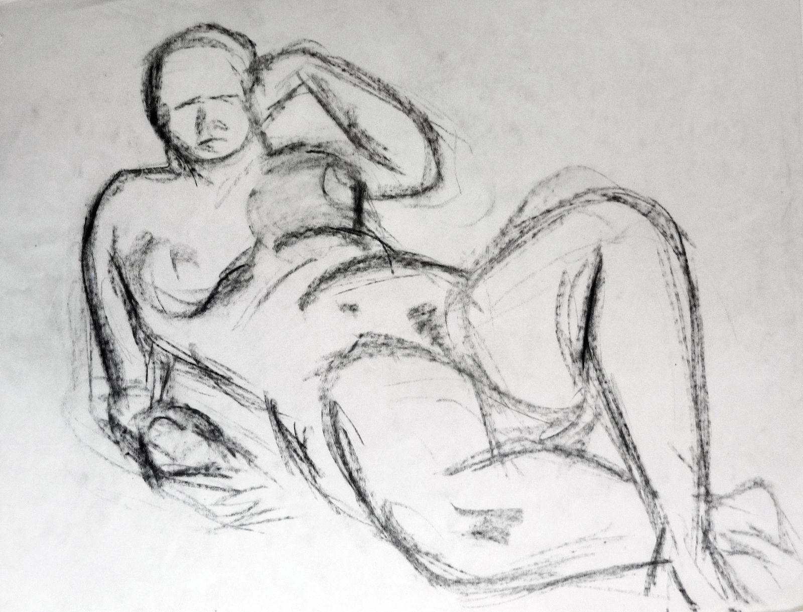 Martine Martine, Nu féminin assis XIX, 1950 ca