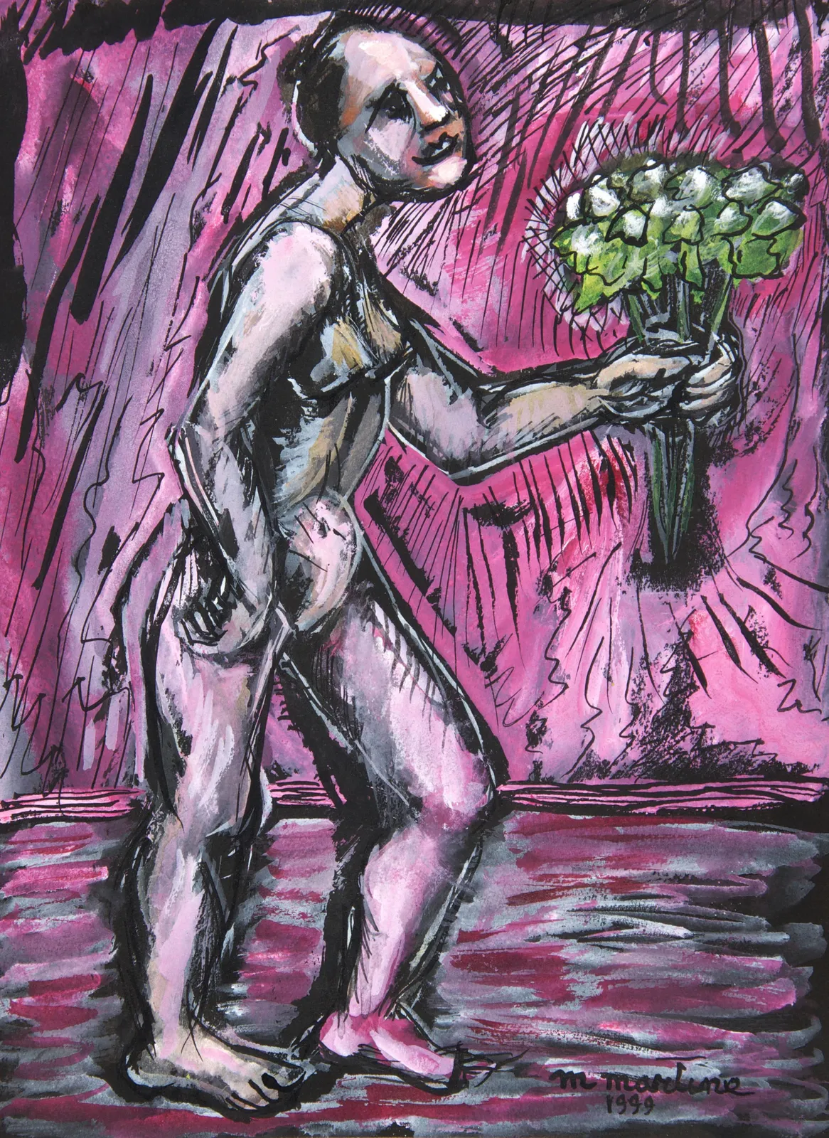 Martine Martine, Femme au bouquet, 1999