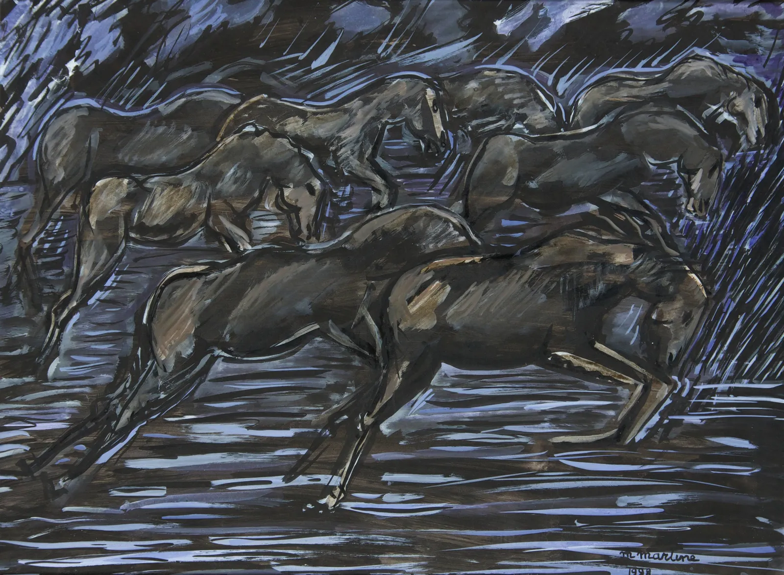 Martine Martine, La Fuite des chevaux, 1998