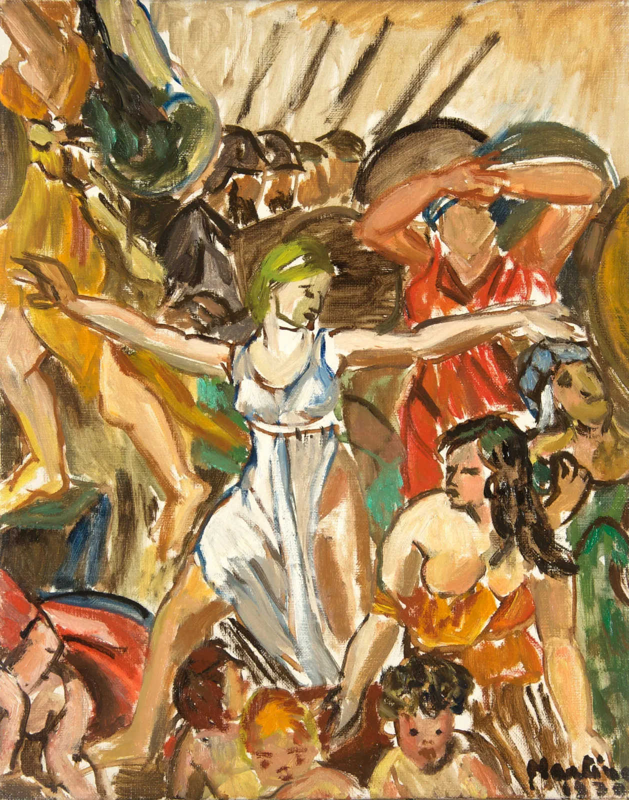 Martine Martine, Les Sabines (d'après David), 1970