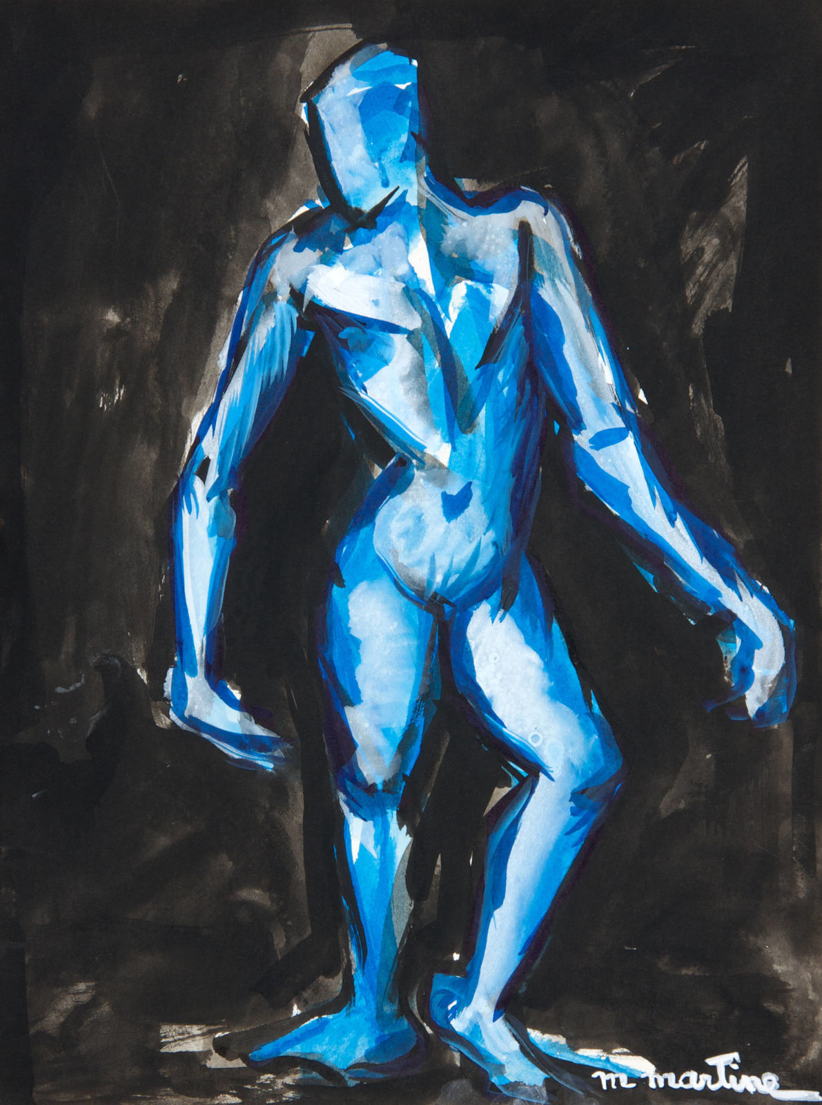 Martine Martine, L'Homme bleu sans visage, 1992