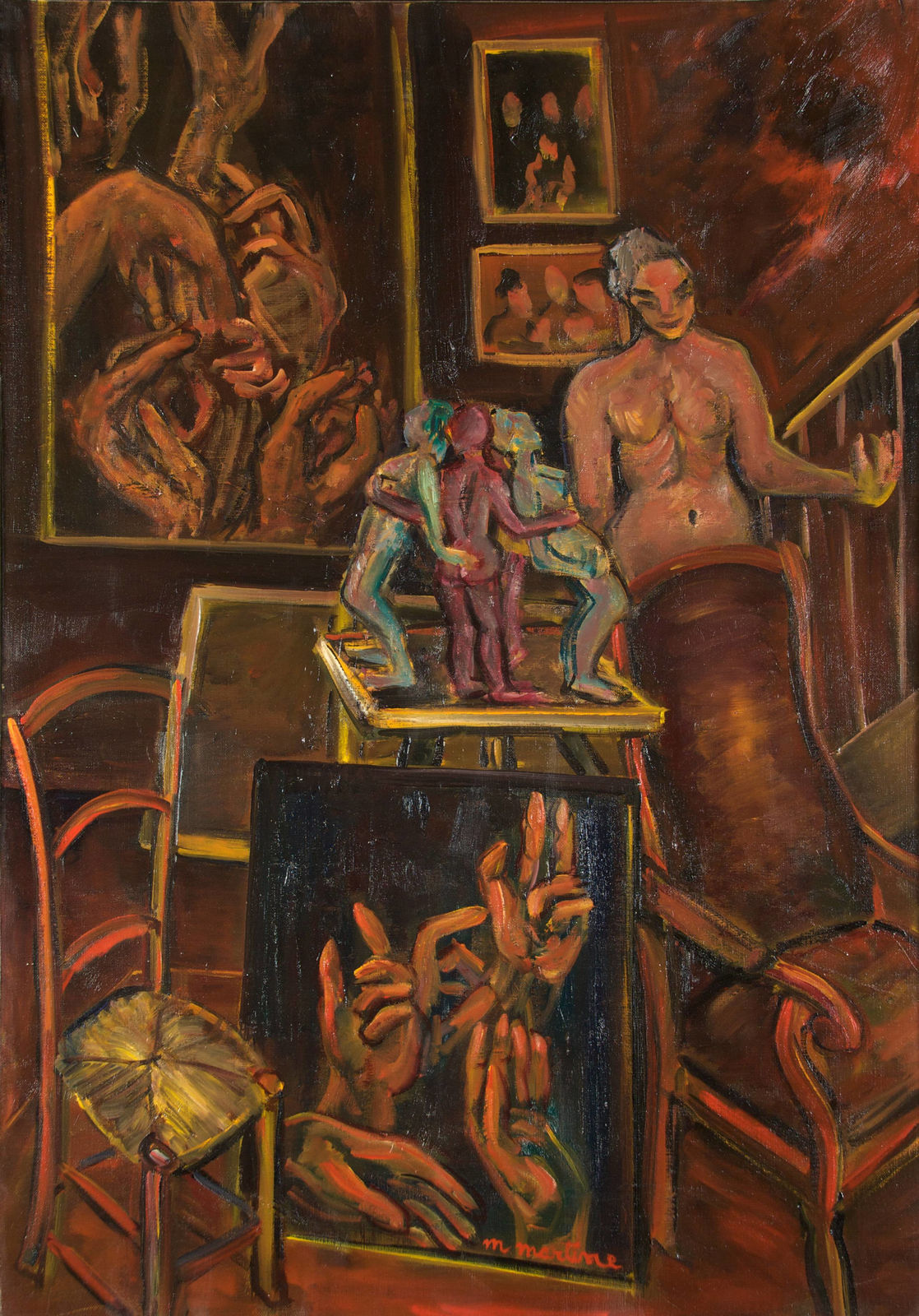 Martine Martine, La Désespérance et les Mains II, 1984