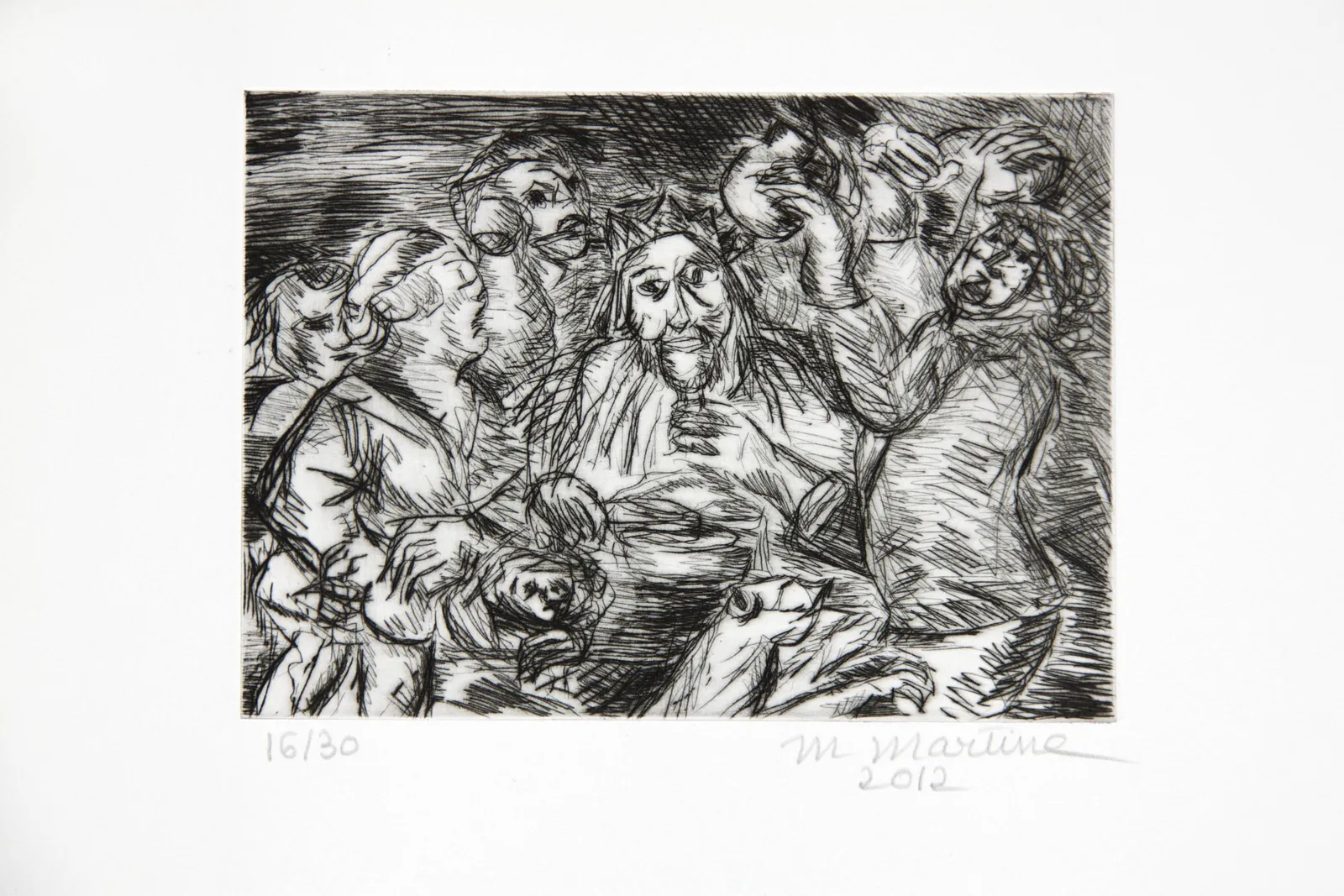 Martine Martine, D'après Jordaens, 2012