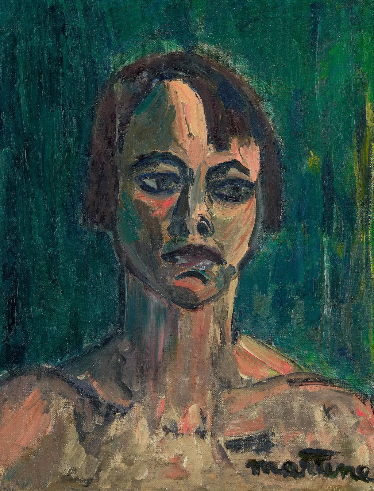 Martine Martine, Le Modèle triste, 1957