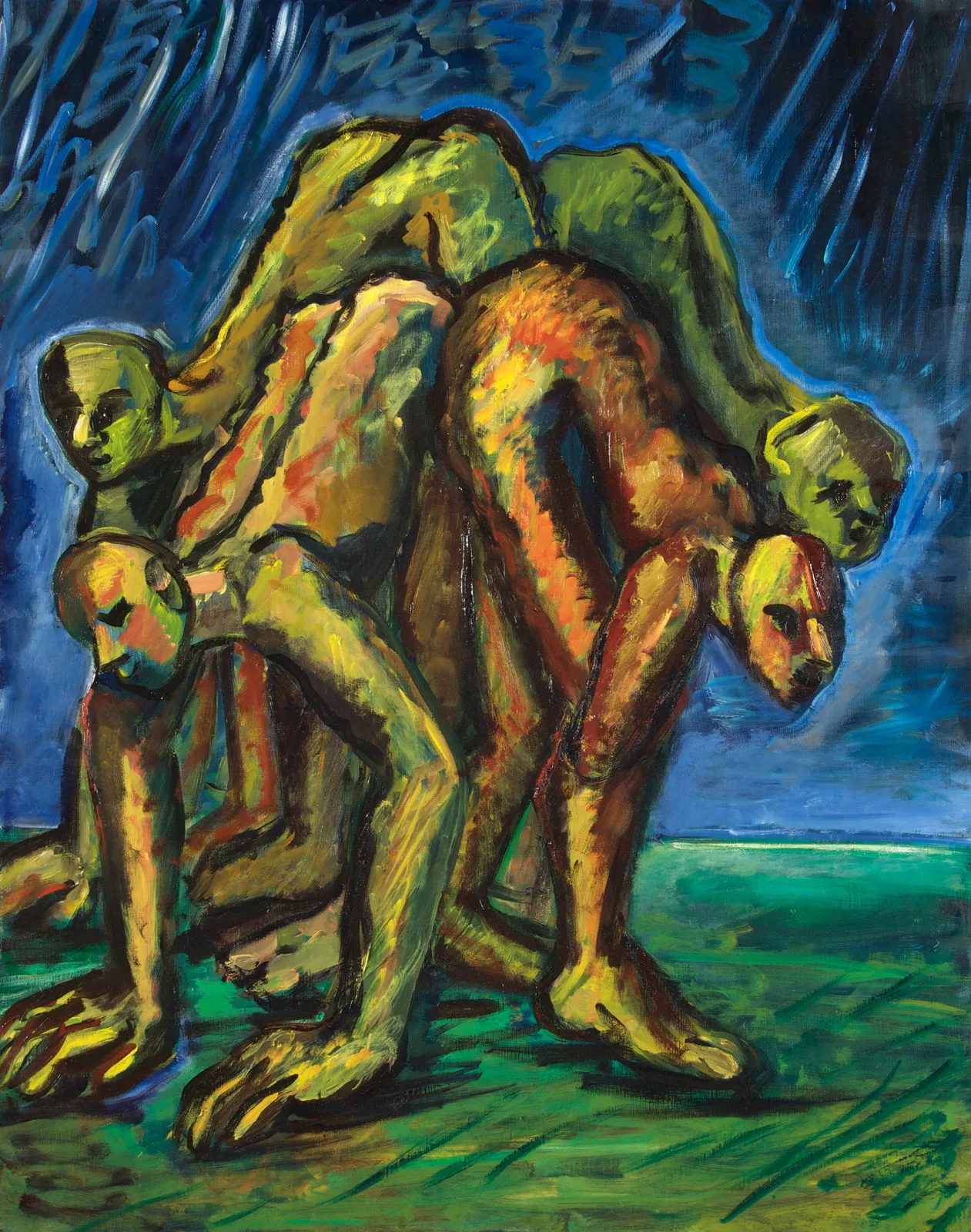 Martine Martine, Les Félins jaunes et rouges, 1997