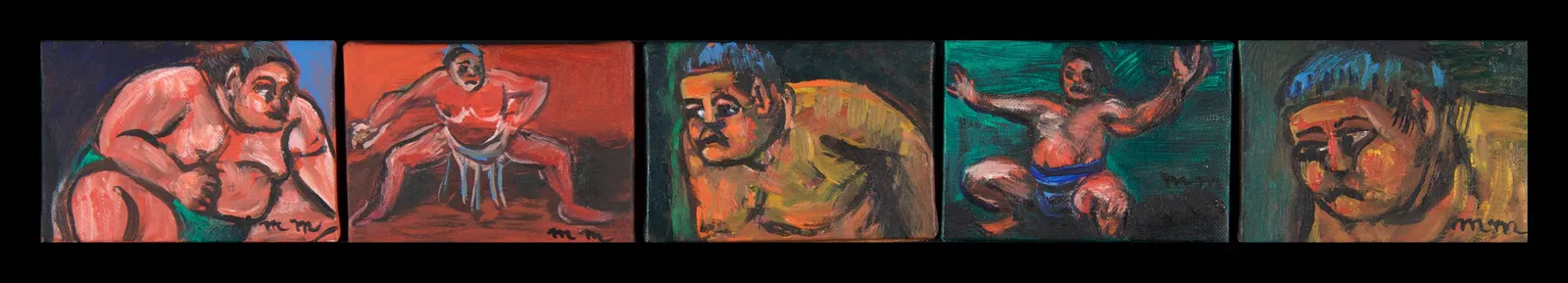 Martine Martine, Mini-sumos (II, V, X, XIII et XIV), 2003