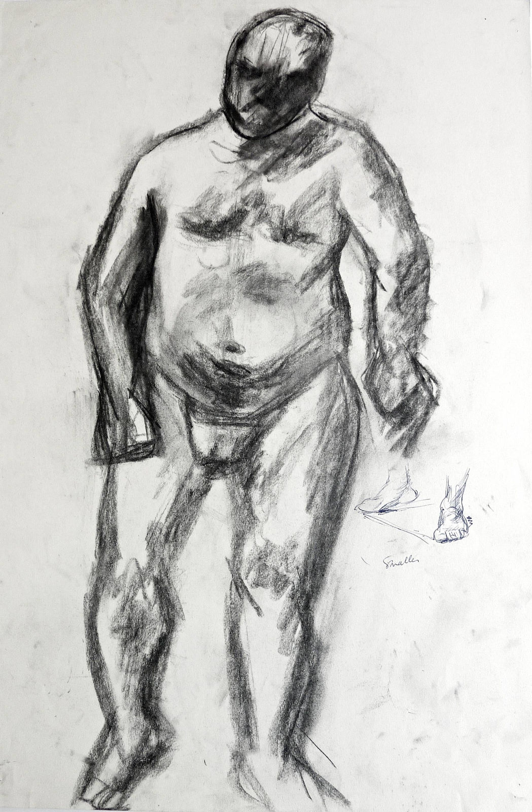 Martine Martine, Nu masculin debout II, 1950 ca