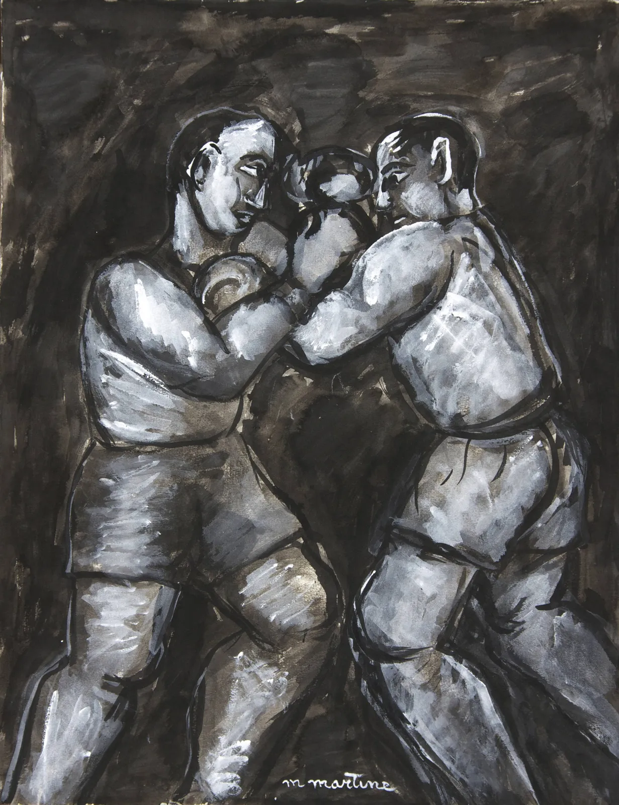 Martine Martine, Lutteurs I, 1995