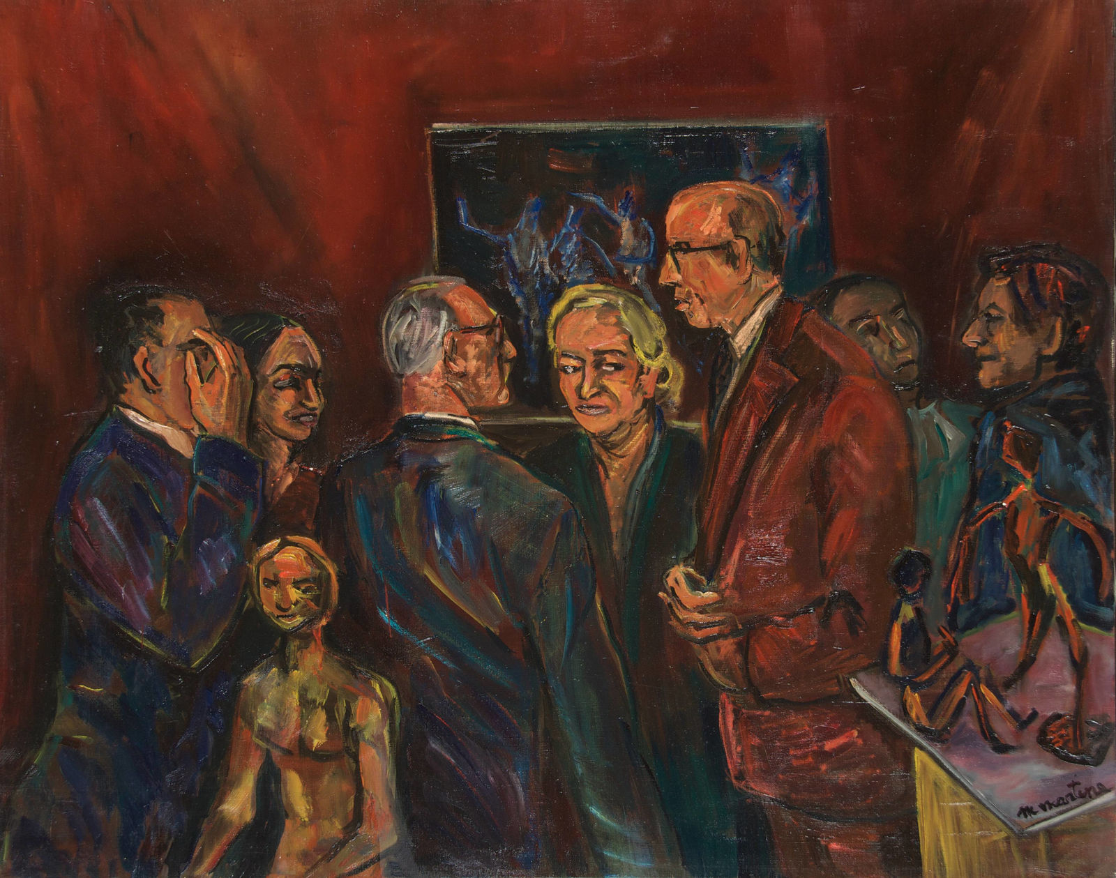 Martine Martine, Vernissage sept personnages, 1981