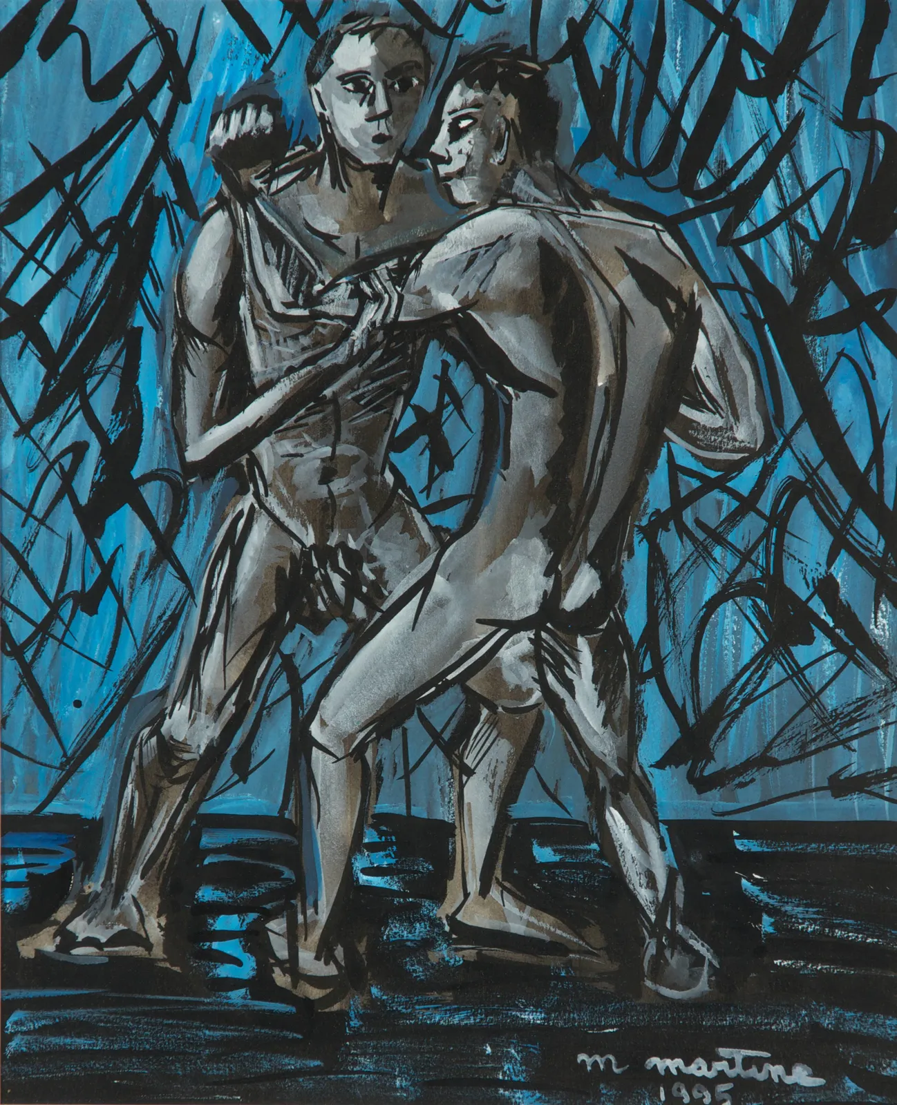 Martine Martine, Lutteurs II, 2006