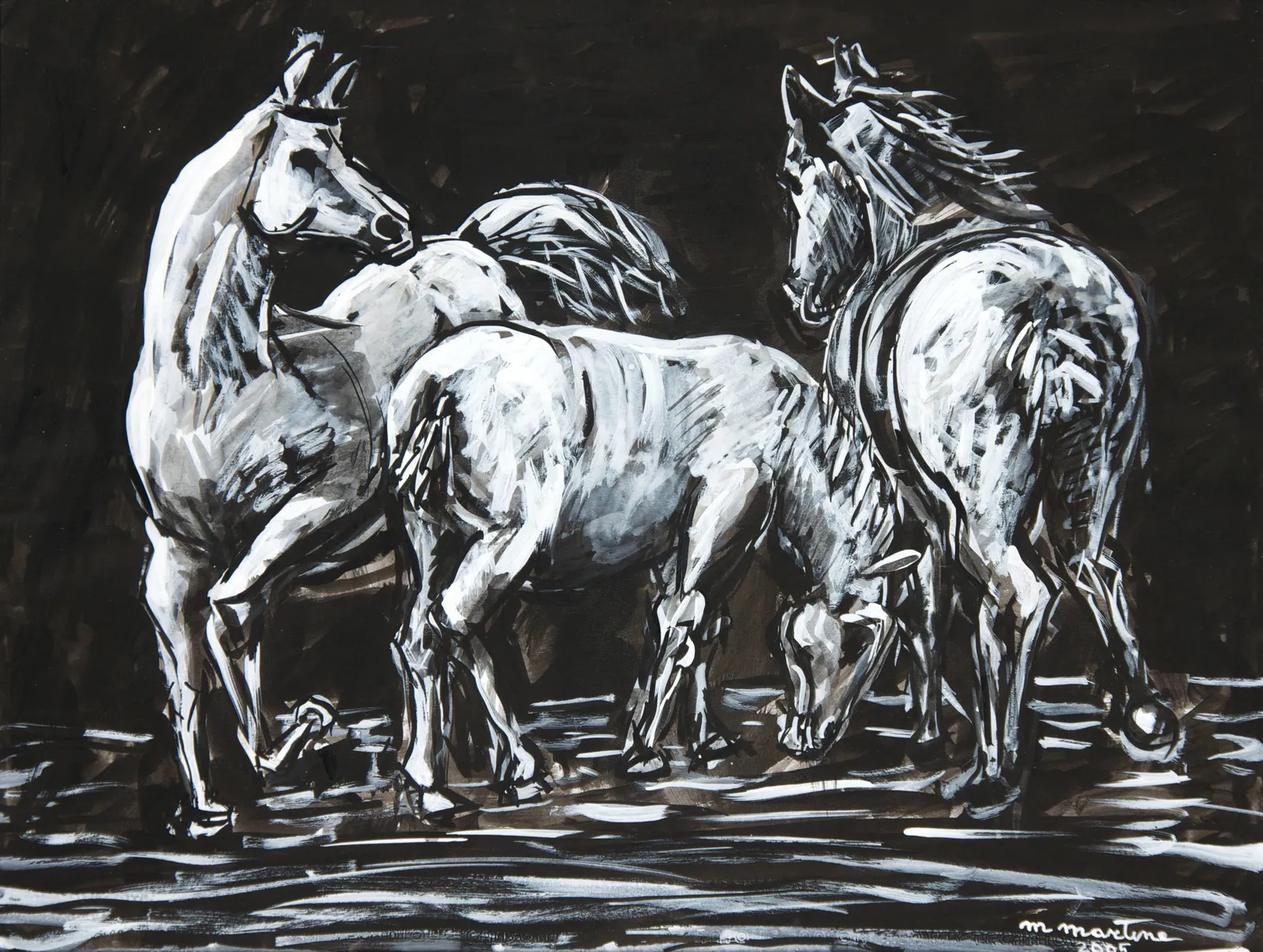 Martine Martine, Trois Chevaux paisibles, 2005