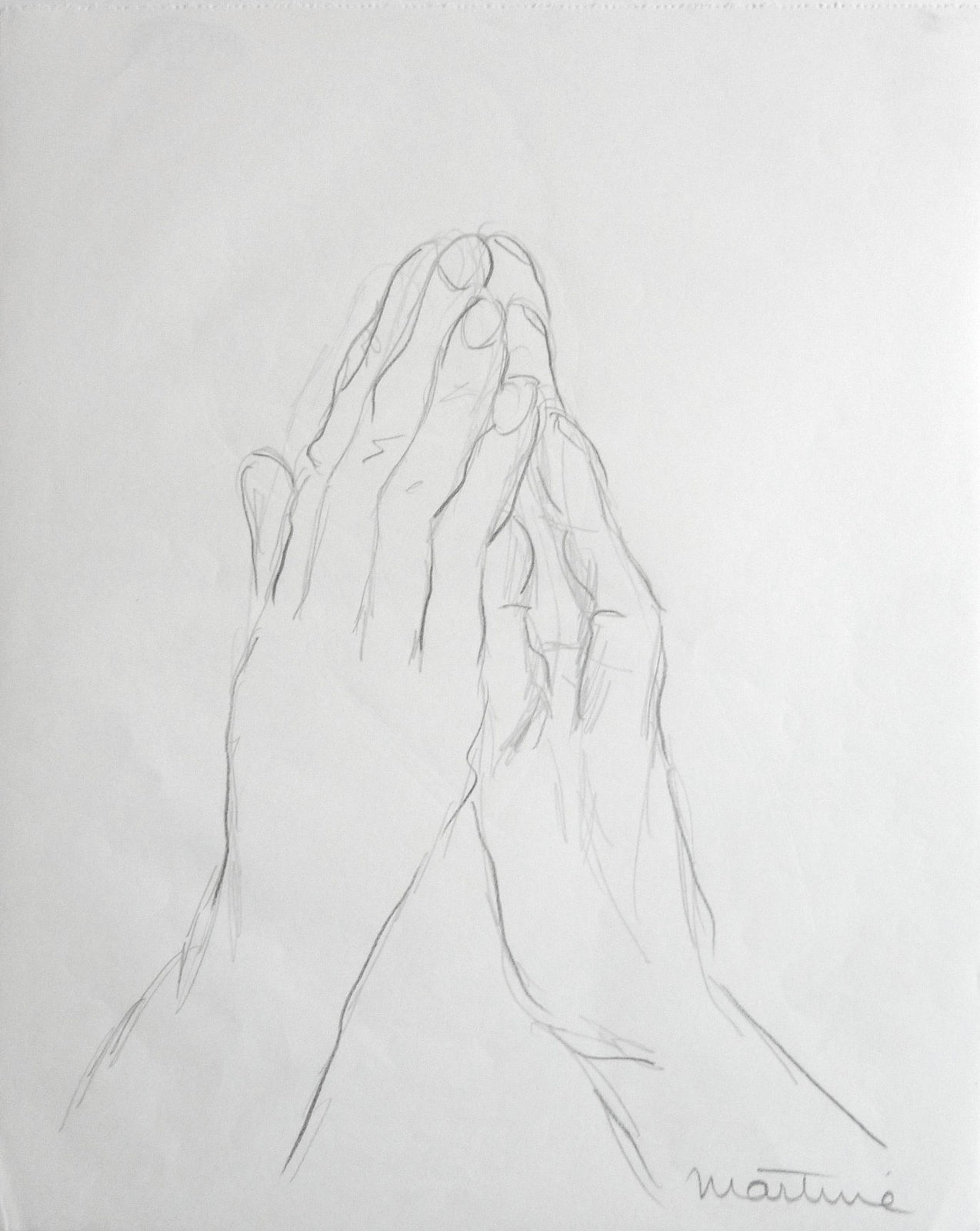 Martine Martine, Mains jointes, 1970 ca