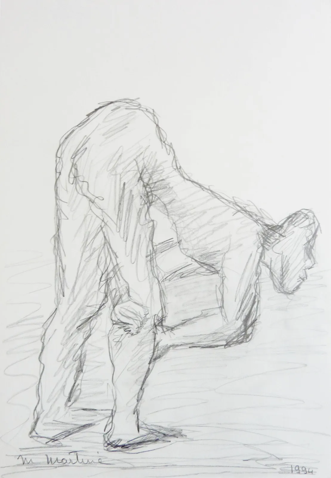 Martine Martine, Croquis du félin II, 1994