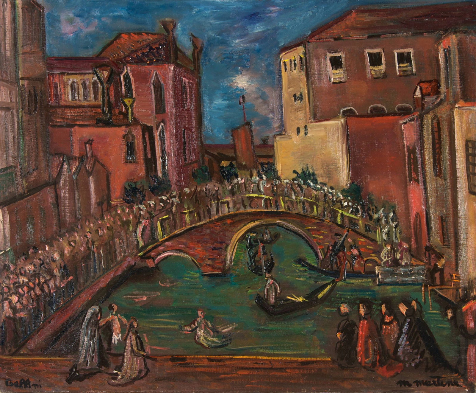 Martine Martine, Miracle de la relique (d'après Bellini), 1987