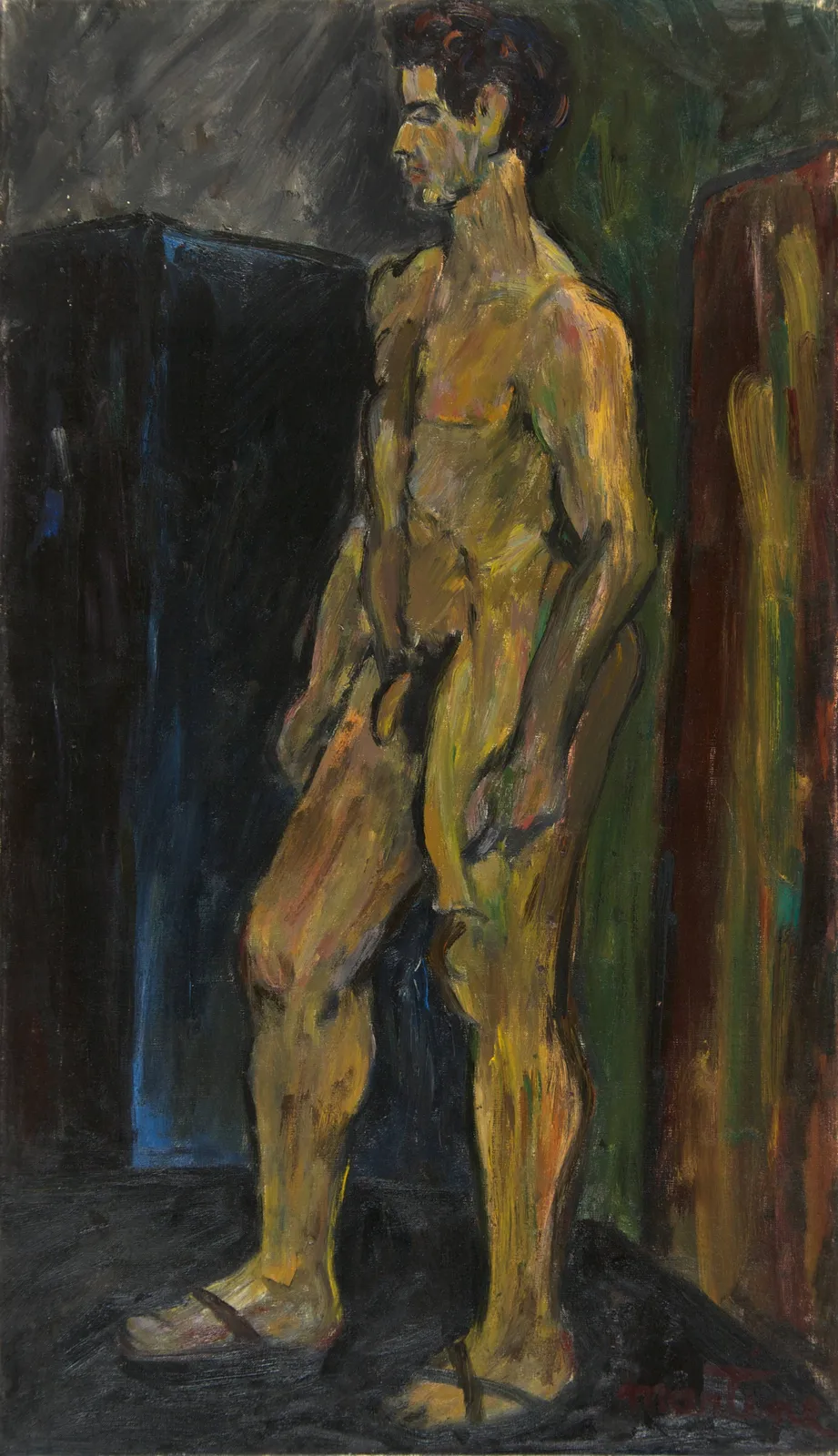 Martine Martine, Le Modèle aux sandales, 1955