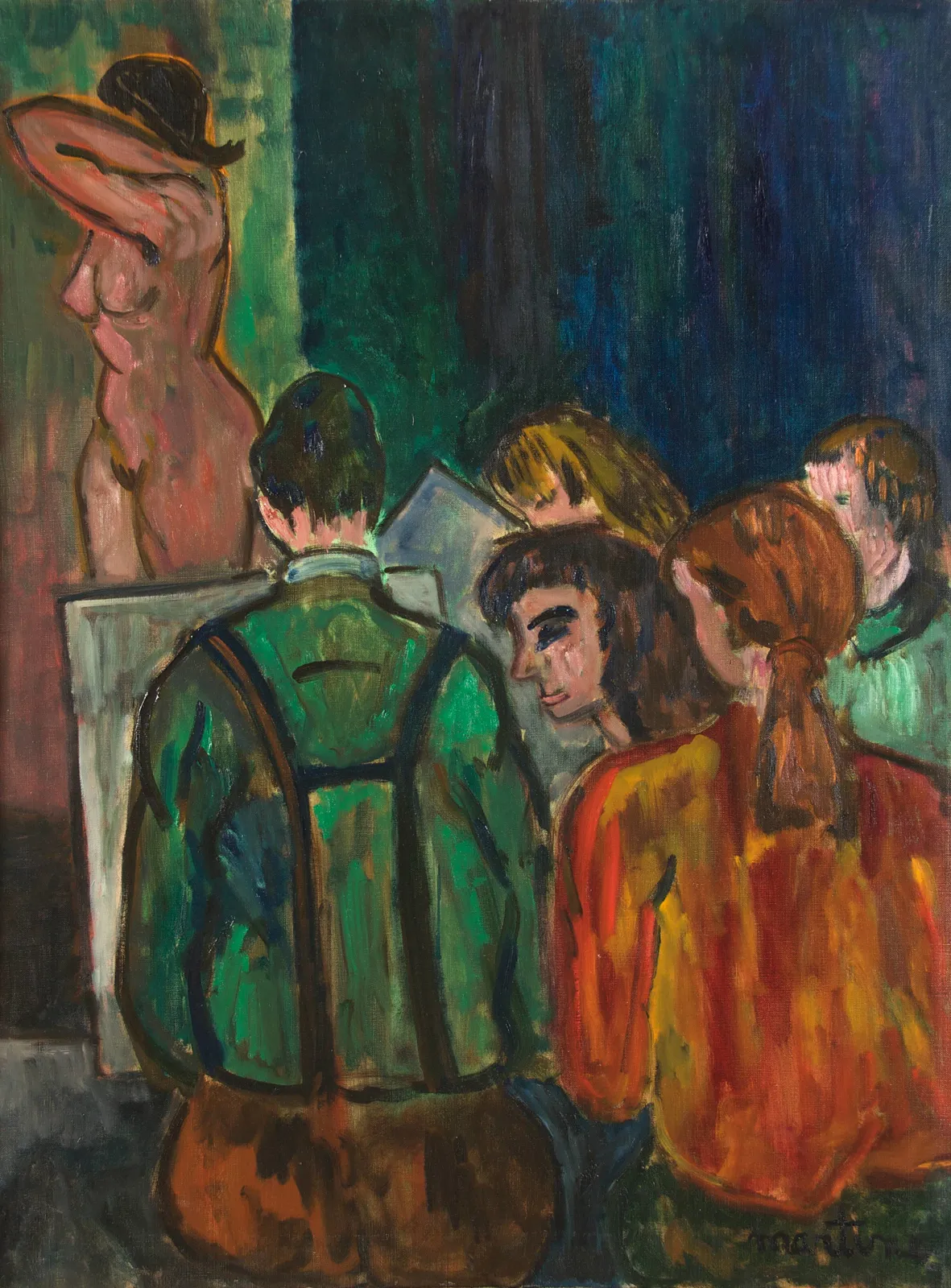 Martine Martine, L'Atelier au nu rose, 1969